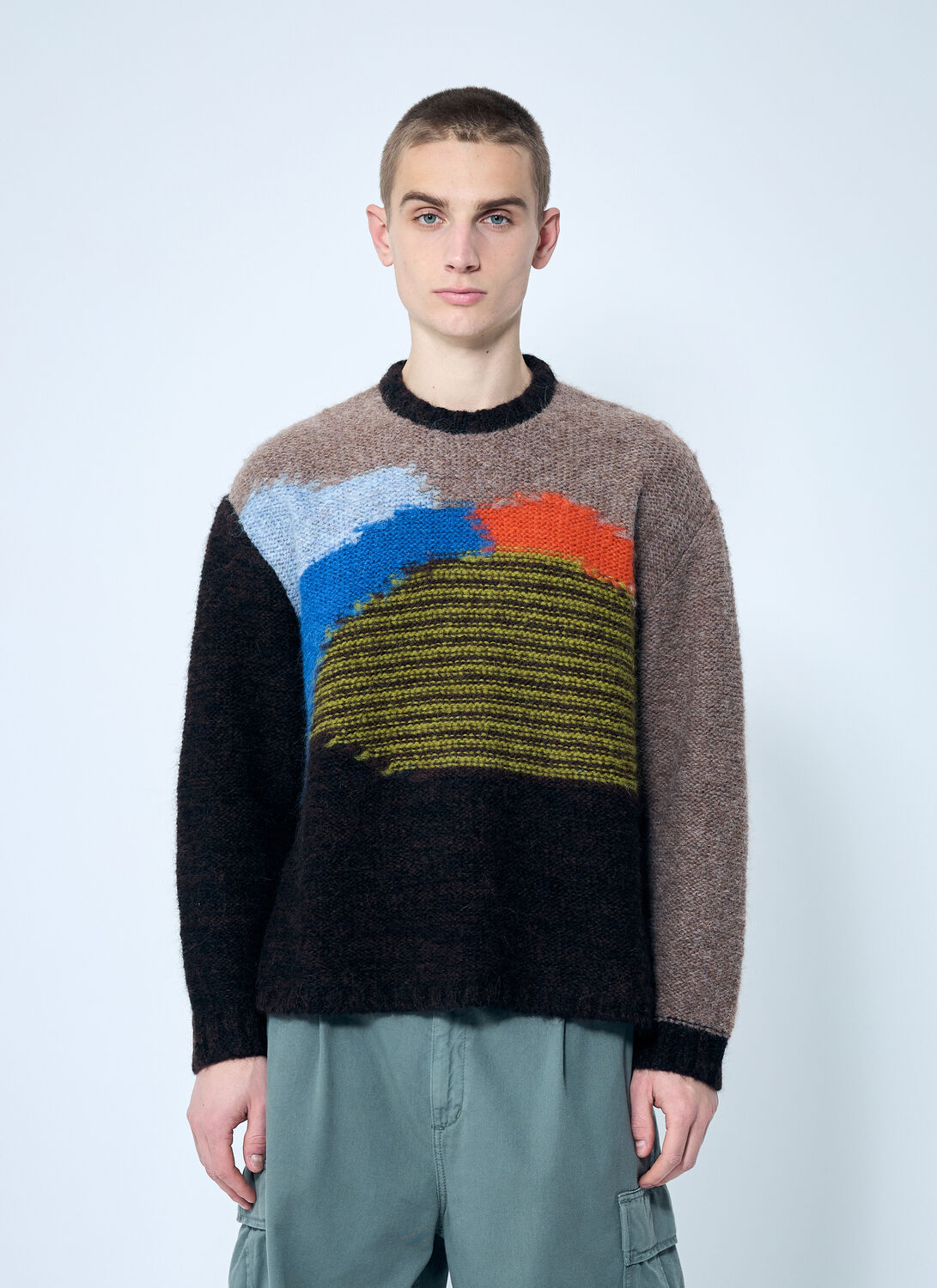 Brain Dead Alpaca Wool-blend Jumper In Brown
