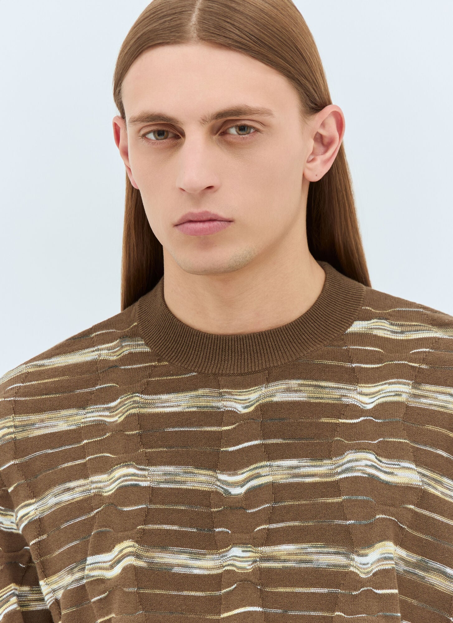  Brain Dead Brain Dead Space-dye Sweater - Mann Strick Brown L 