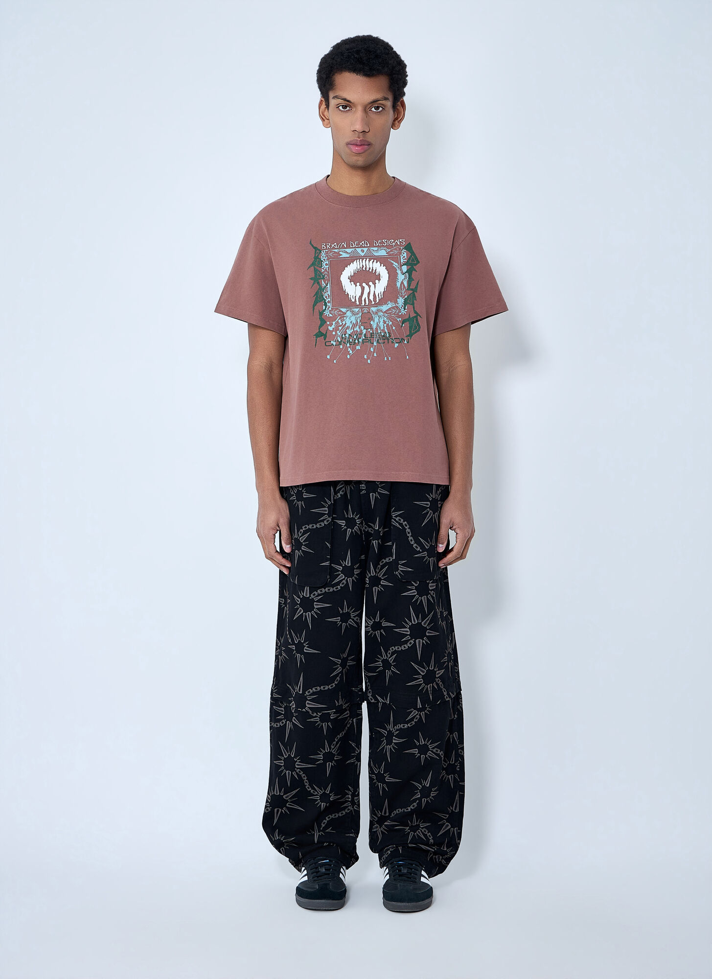  Brain Dead Brain Dead Cotton Graphic T-shirt - Mann T-shirts Brown M 
