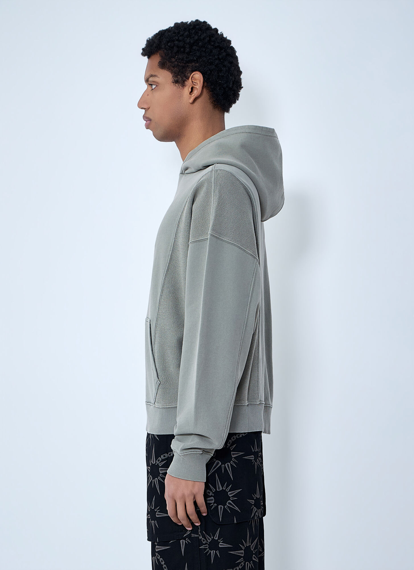  Brain Dead Brain Dead Graphic Motif Hooded Sweatshirt - Mann Sweatshirts Olive M 