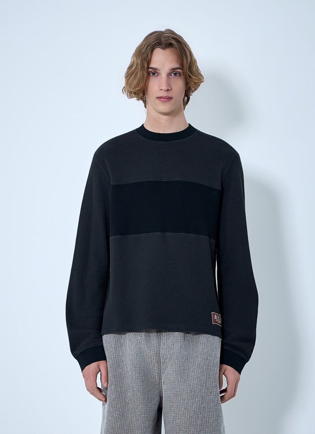 Brain Dead Cotton Jersey Crewneck Sweatshirt - Man Sweatshirts Black L