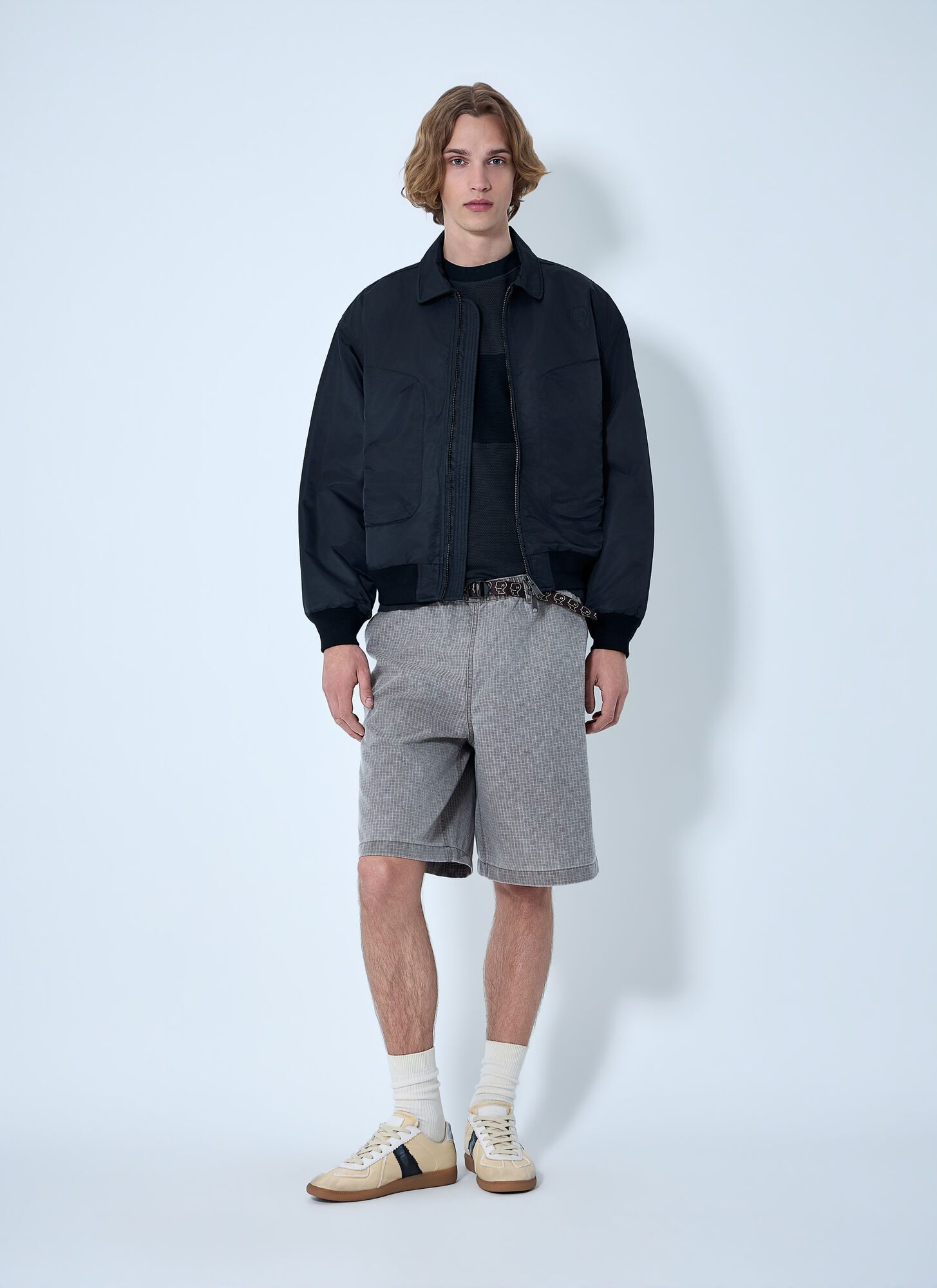  Brain Dead Brain Dead Collared Zip-front Jacket - Mann Jacken Black Xl 