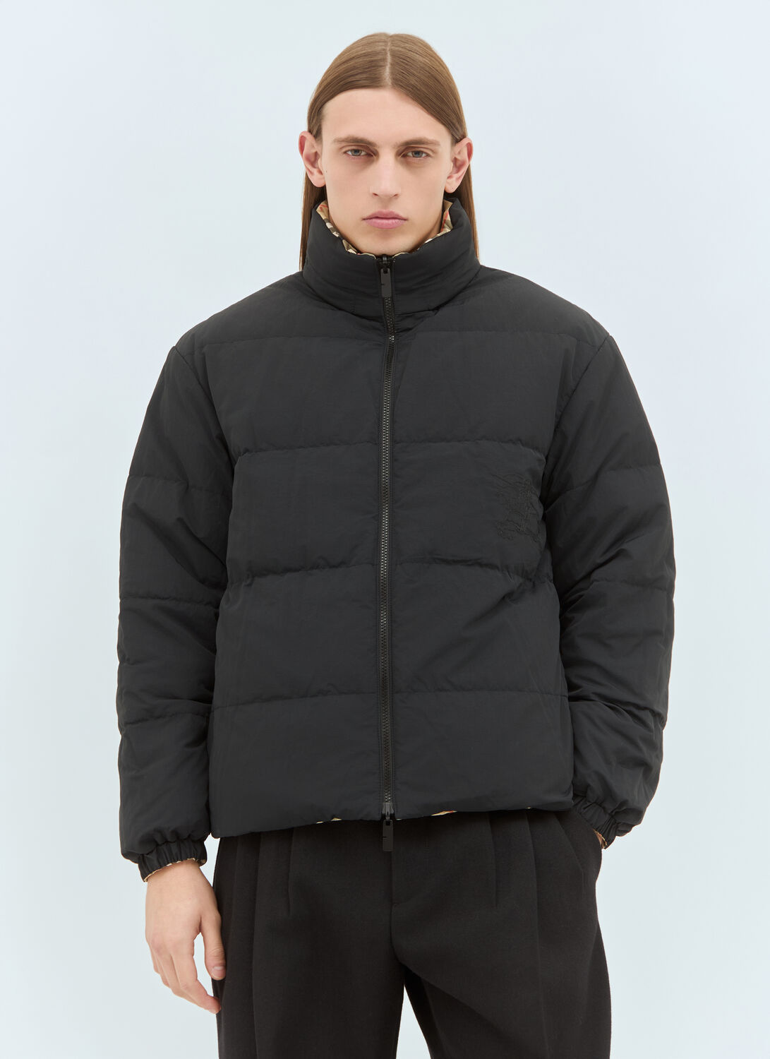 Burberry Reversible Check Jacket In Beige