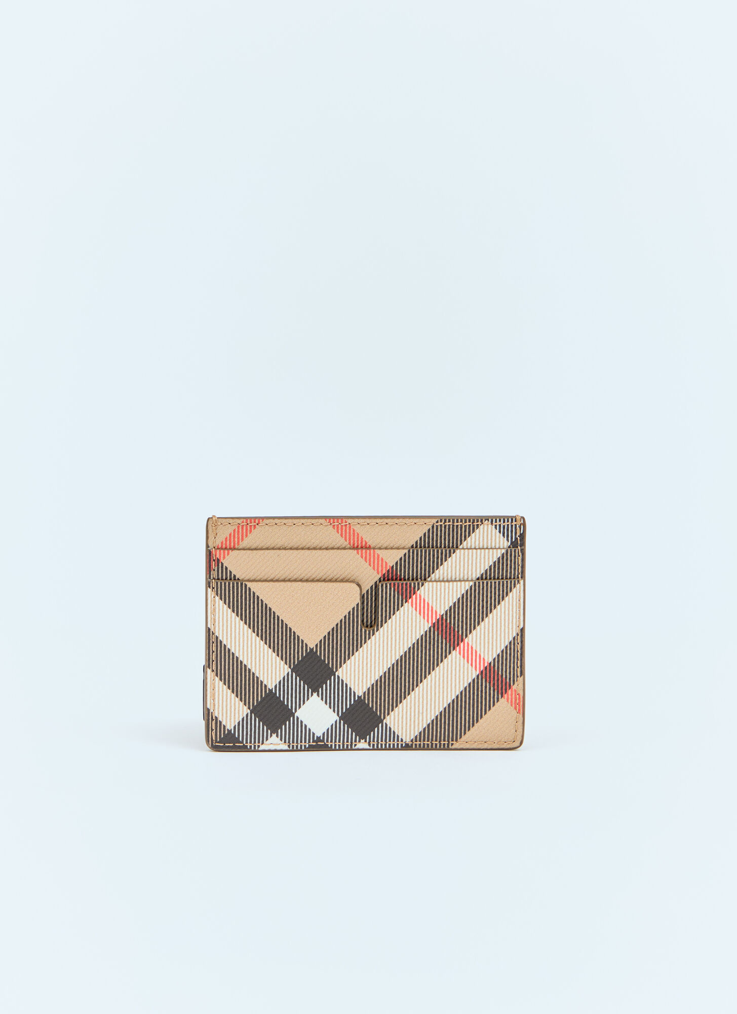  Burberry Burberry Check Cardholder - Mann Geldbörsen & Kartenhalter Beige One Size 