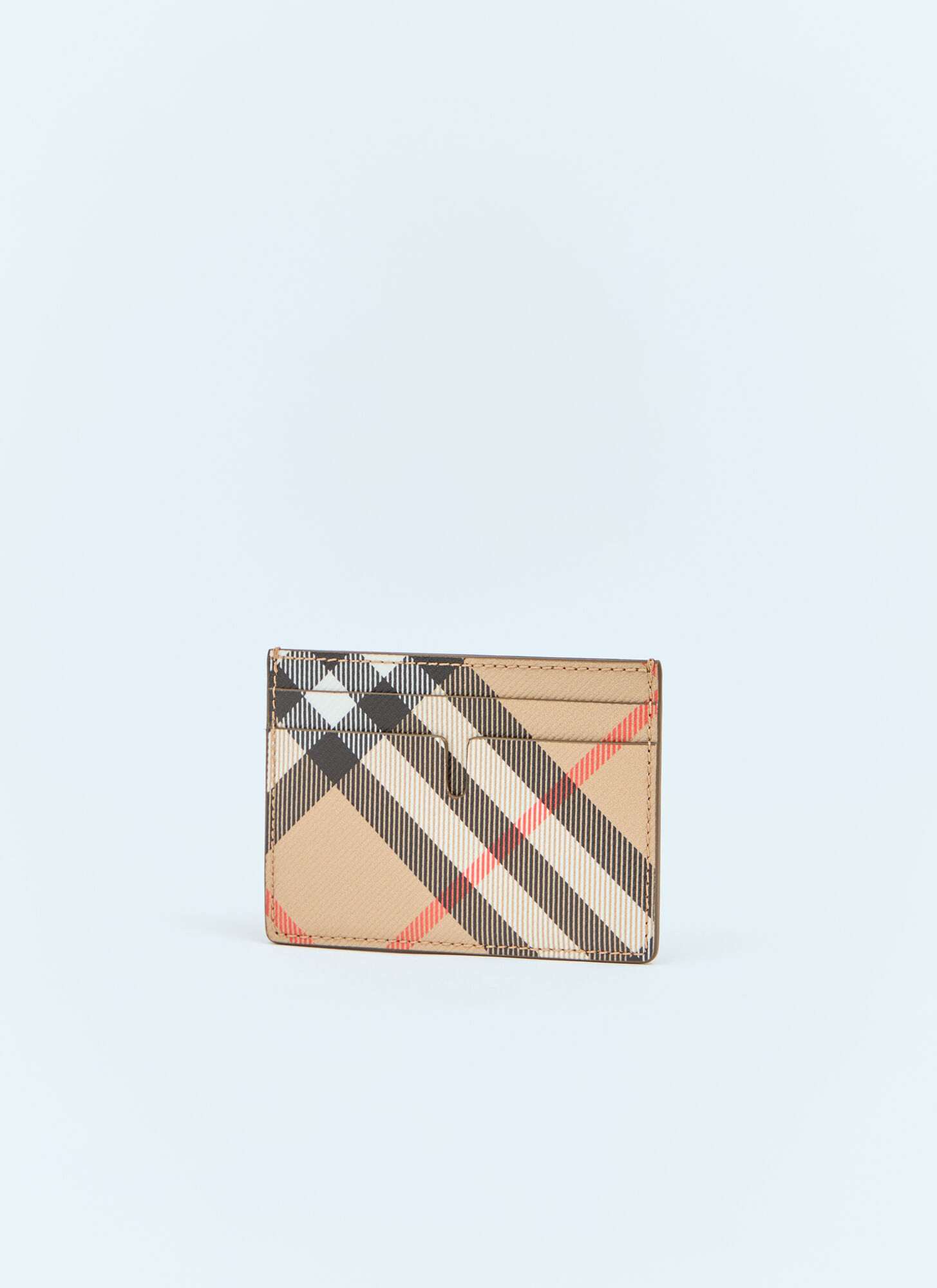  Burberry Burberry Check Cardholder - Mann Geldbörsen & Kartenhalter Beige One Size 