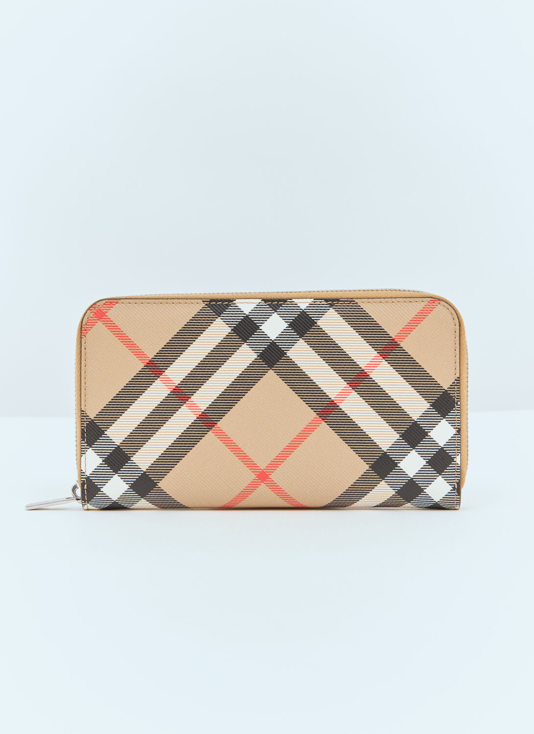 Burberry Continental Large Wallet In Check Beige Men In Beige