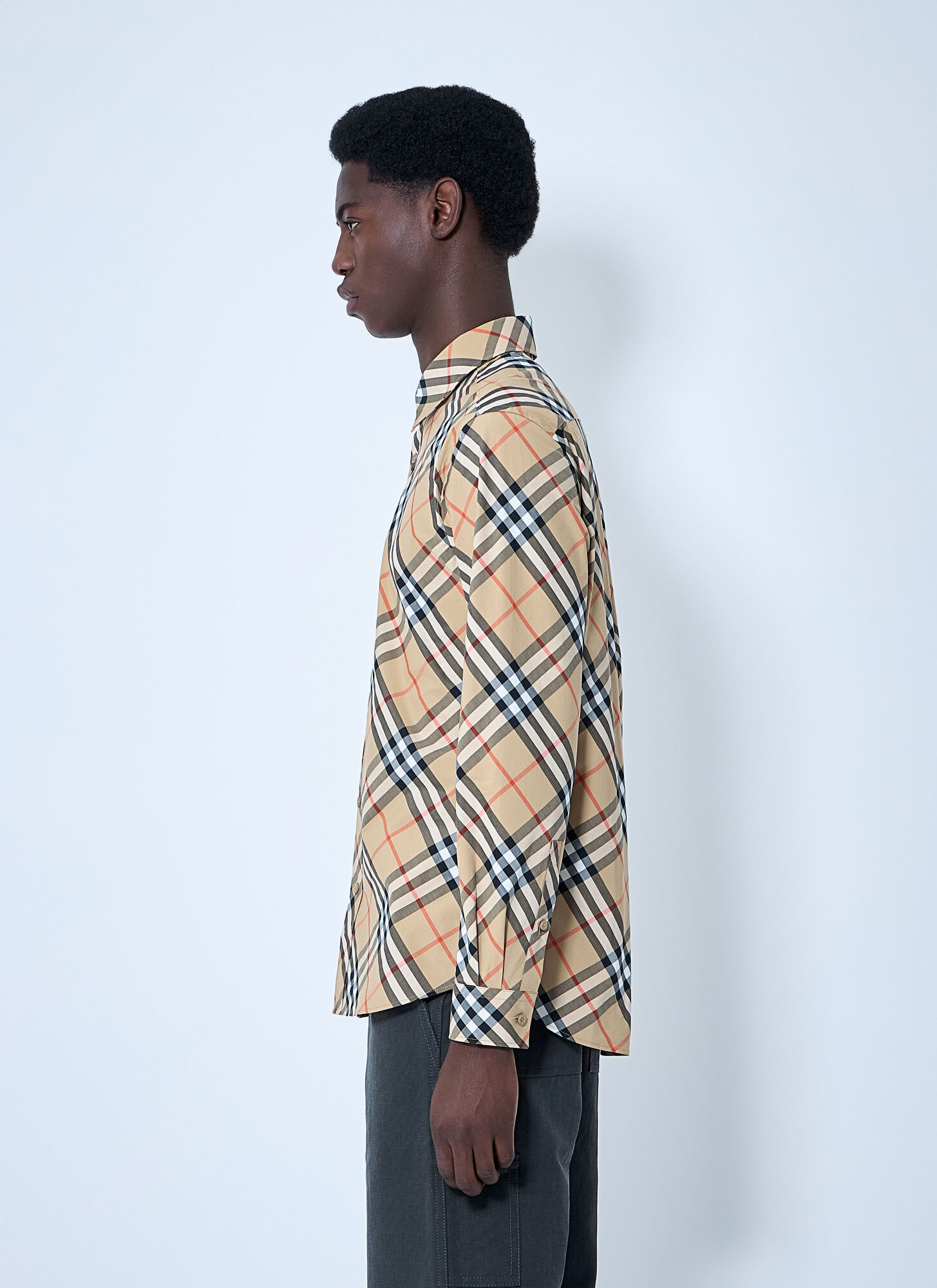  Burberry Burberry Check Shirt - Mann Hemden Beige S 