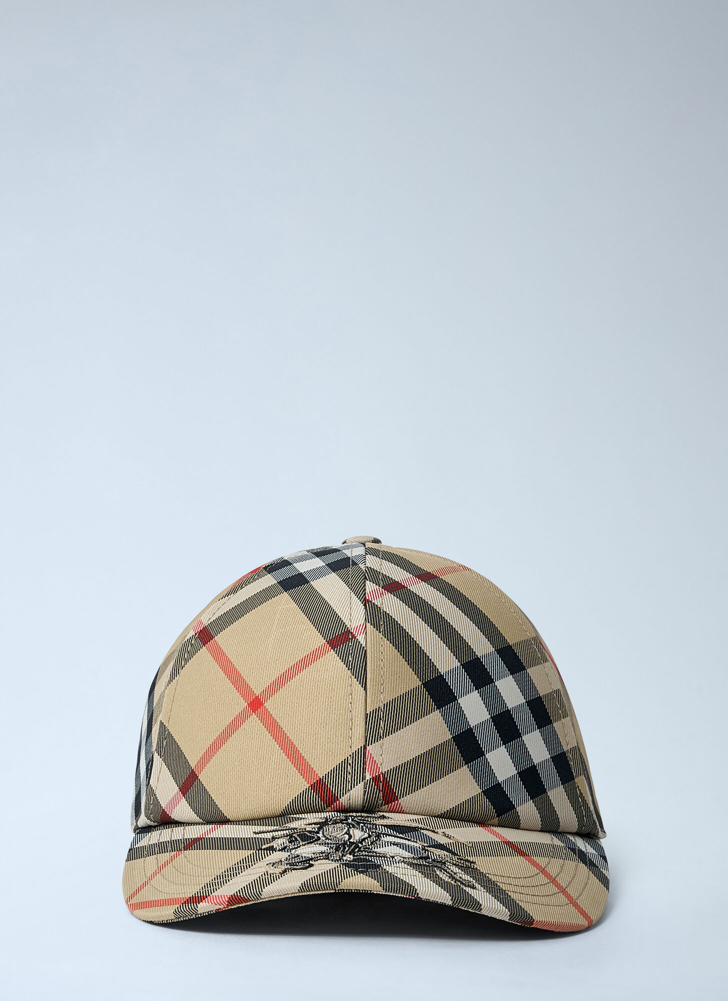 Burberry Men's Beige Logo Motif Baseball Cap - Man Hats S
