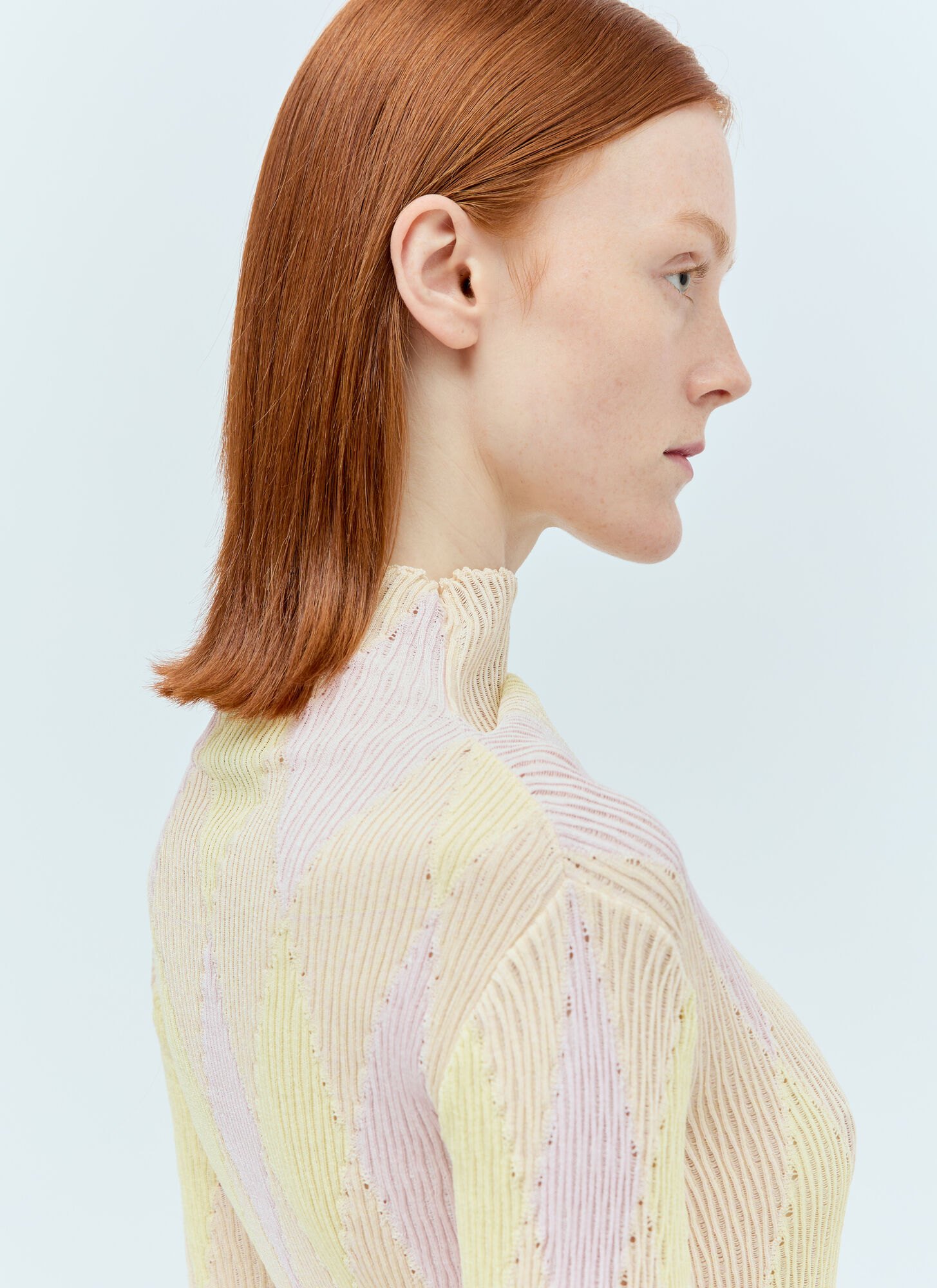  Burberry Burberry Argyle High-neck Sweater - Frau Strick Pink S 