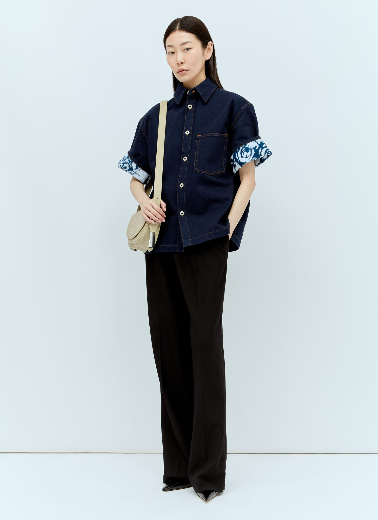  Burberry Burberry Heavyweight Denim Shirt - Frau Hemden Blue S 