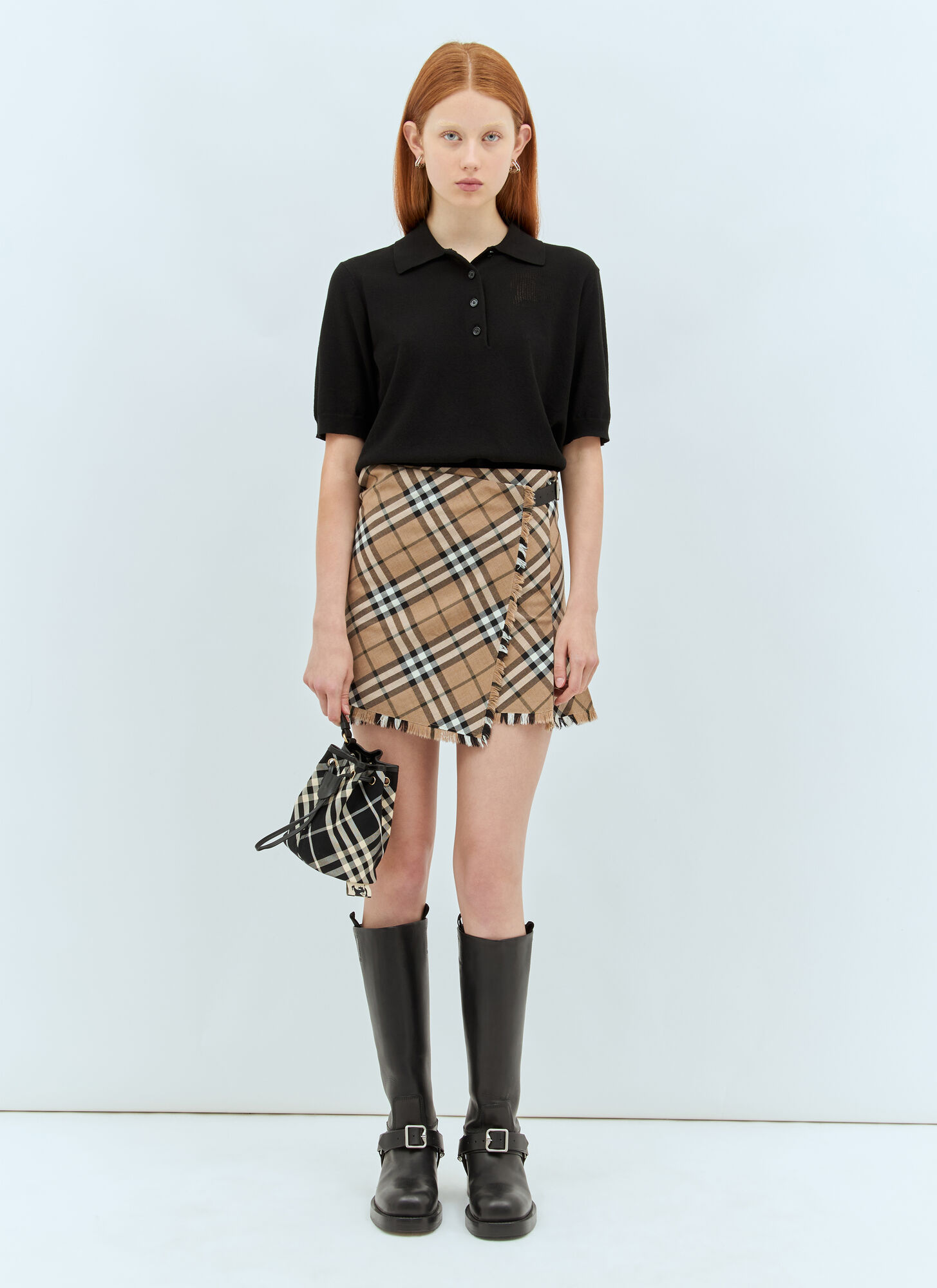  Burberry Burberry Check Mini Skirt - Frau Röcke Beige Uk - 06 