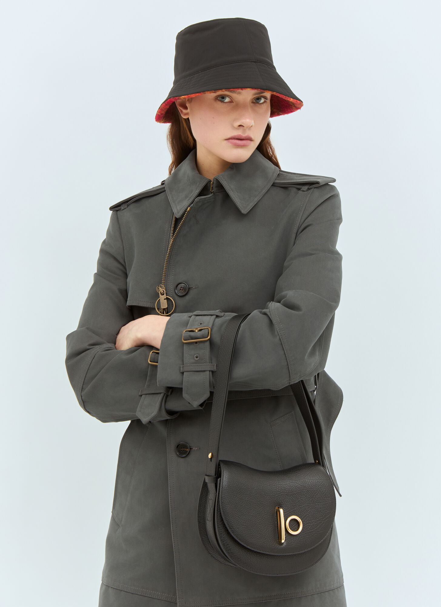  Burberry Burberry Reversible Check Fleece Bucket Hat - Frau Hats Black M 