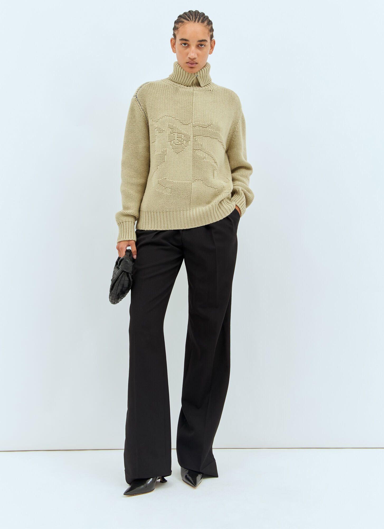  Burberry Burberry Cashmere Sweater - Frau Strick Beige M 