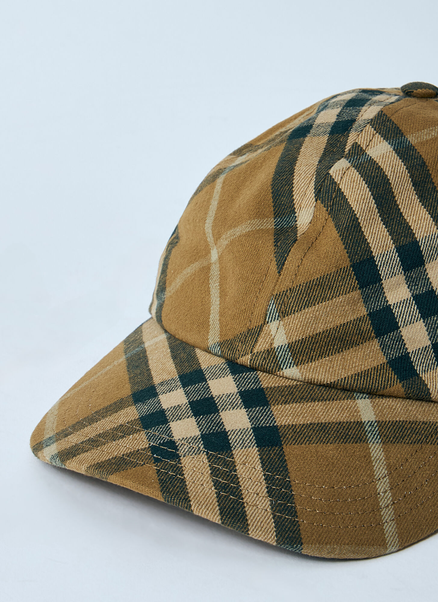  Burberry Burberry Check Cotton Baseball Cap -  Hats Brown M 