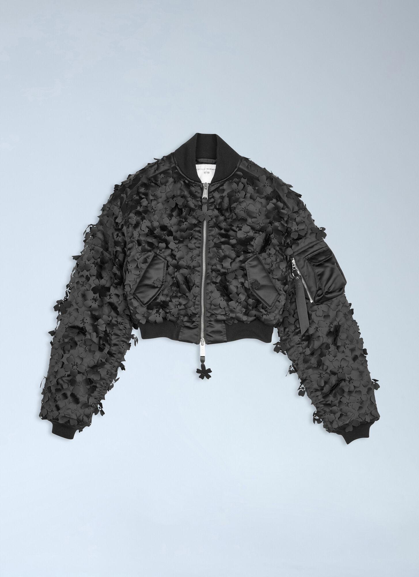 Cecilie Bahnsen X Alpha Industries Women's Black Ma-1 Bomber Jacket - Woman Jackets Xs