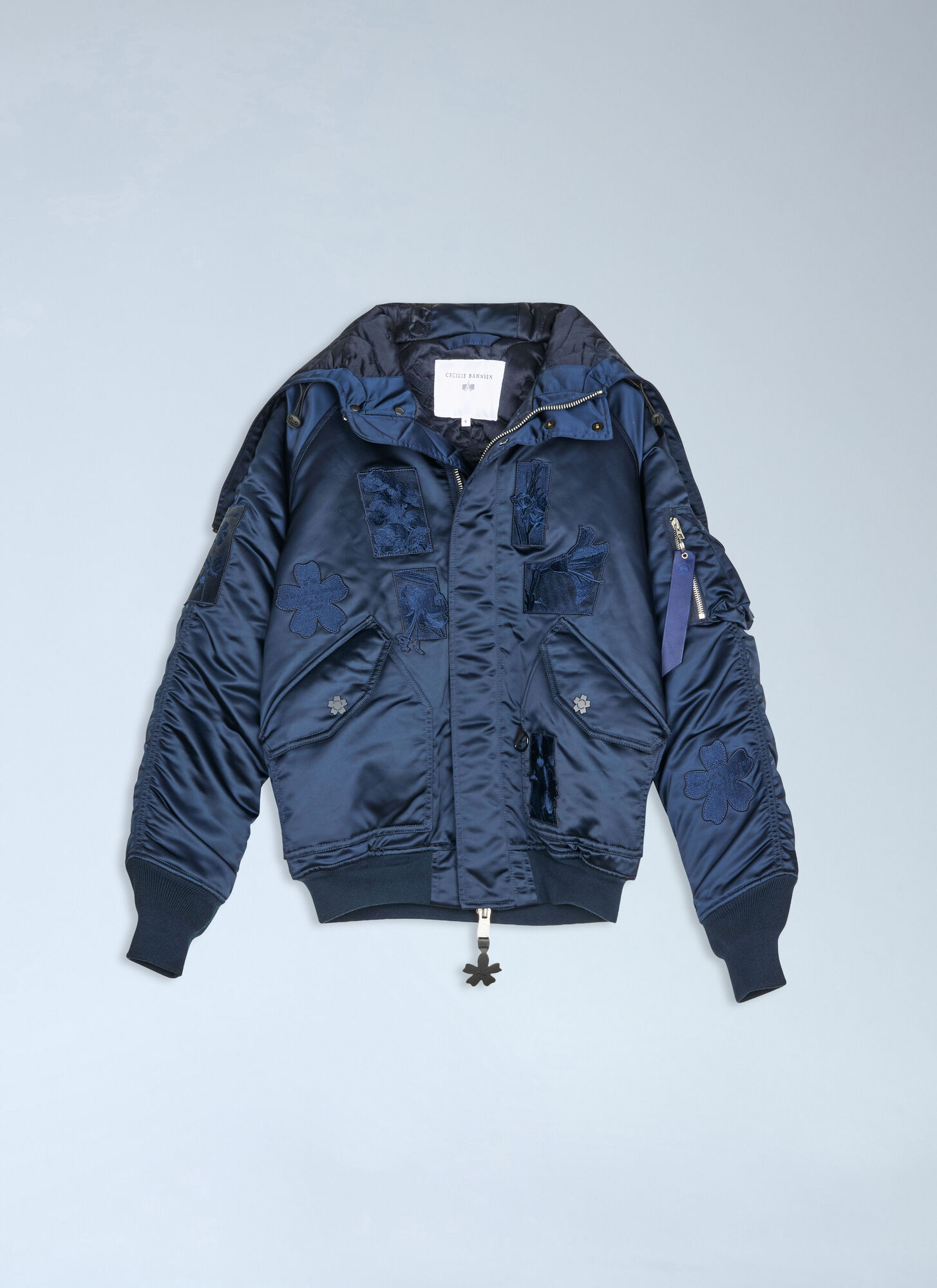 Cecilie Bahnsen X Alpha Industries Women's Navy N-2B Bomber Jacket - Woman Jackets Xs