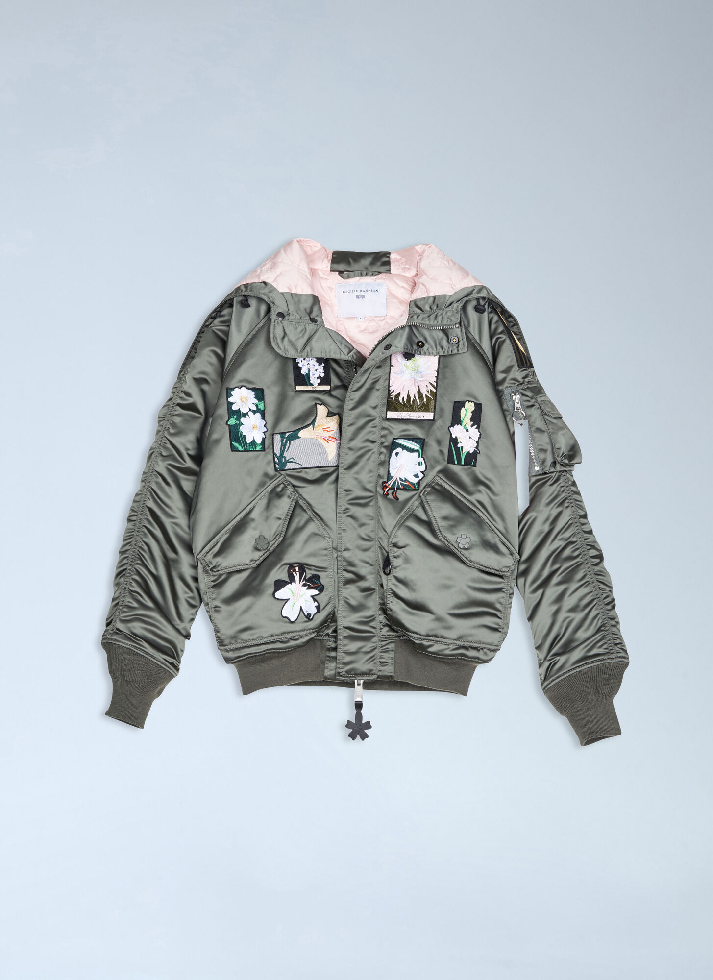 Cecilie Bahnsen X Alpha Industries Women's Green N-2B Bomber Jacket - Woman Jackets Xs