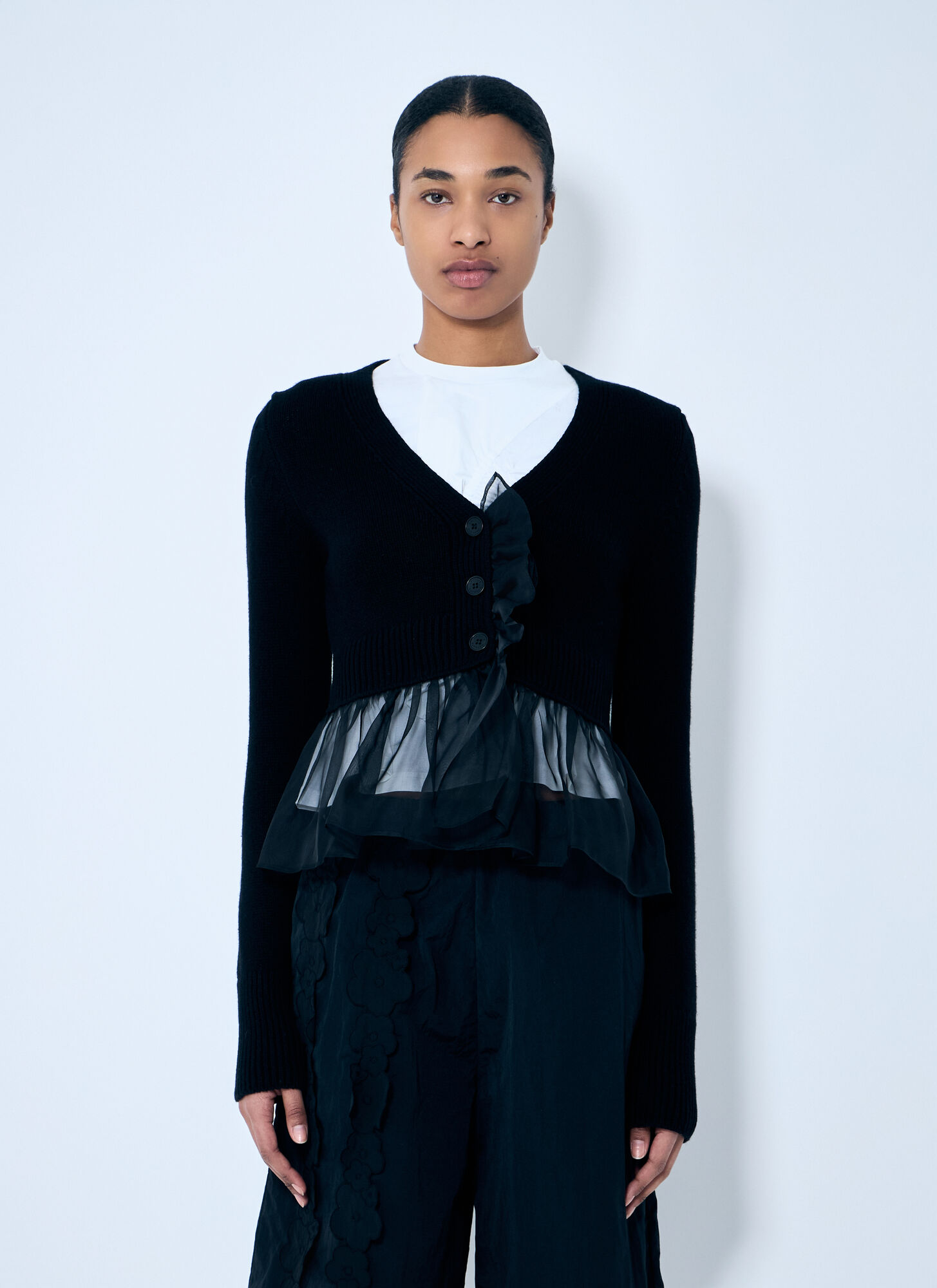 Cecilie Bahnsen Women's Black Phlox Cardigan - Woman Knitwear M