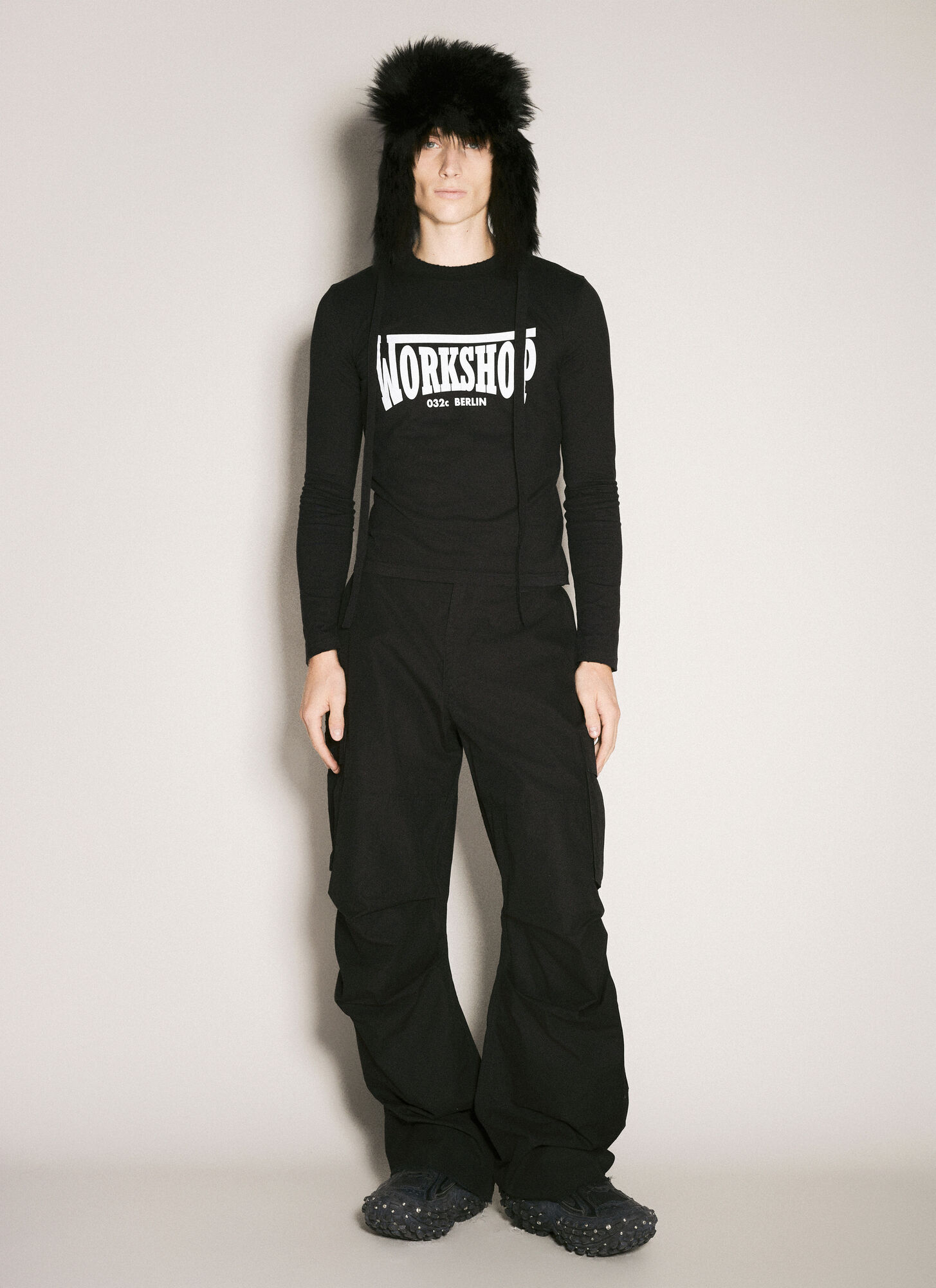  032c 032c Victor Tight Long Sleeve T-shirt - Mann Tops Black L 