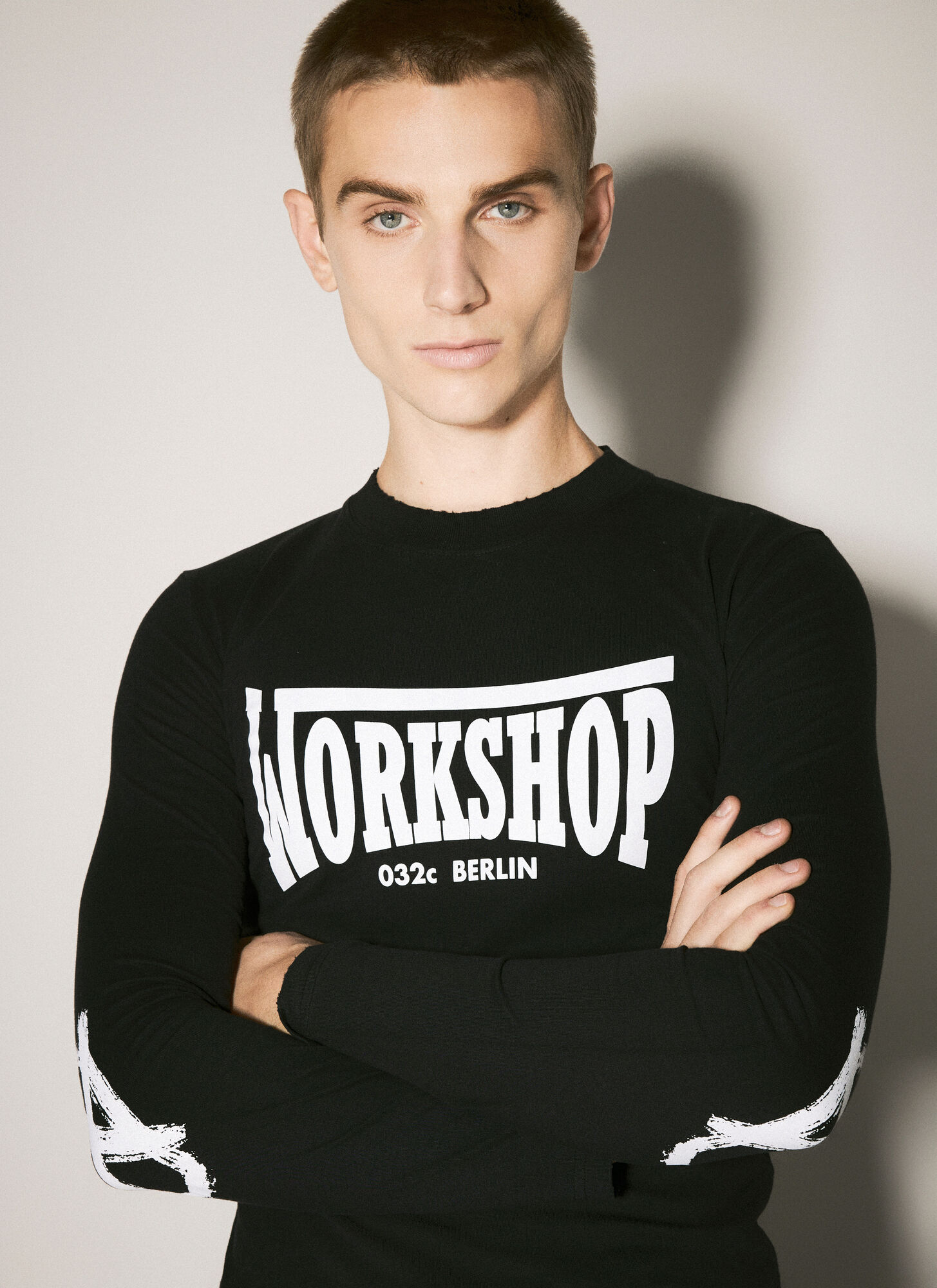  032c 032c Victor Tight Long Sleeve T-shirt - Mann Tops Black L 