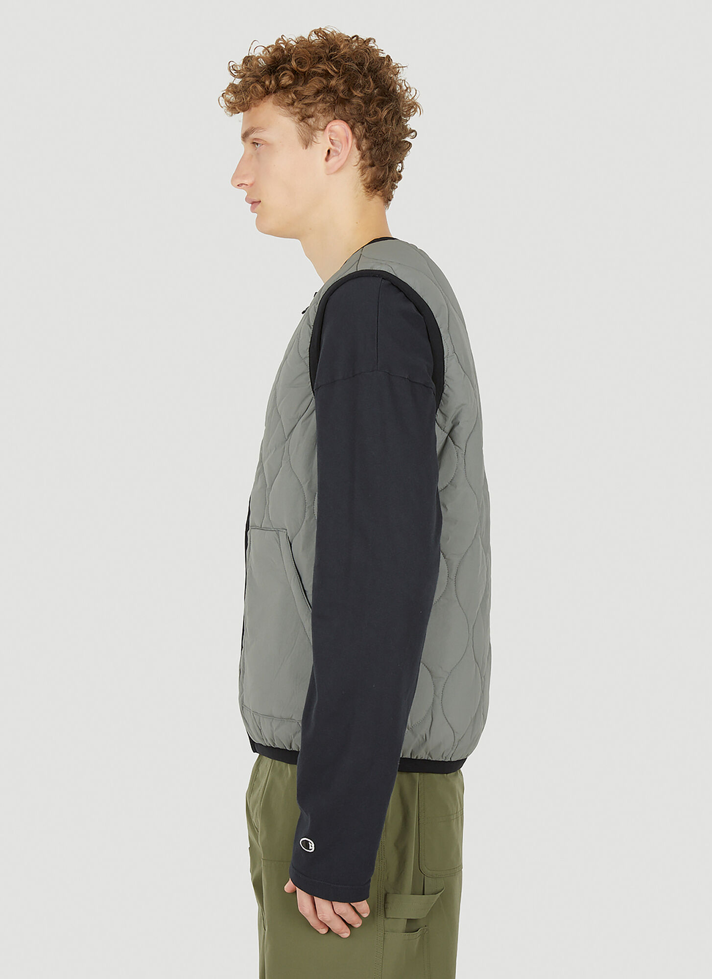  Champion Champion Premium Plus Sleeveless Jacket - Mann Jacken Grey M 