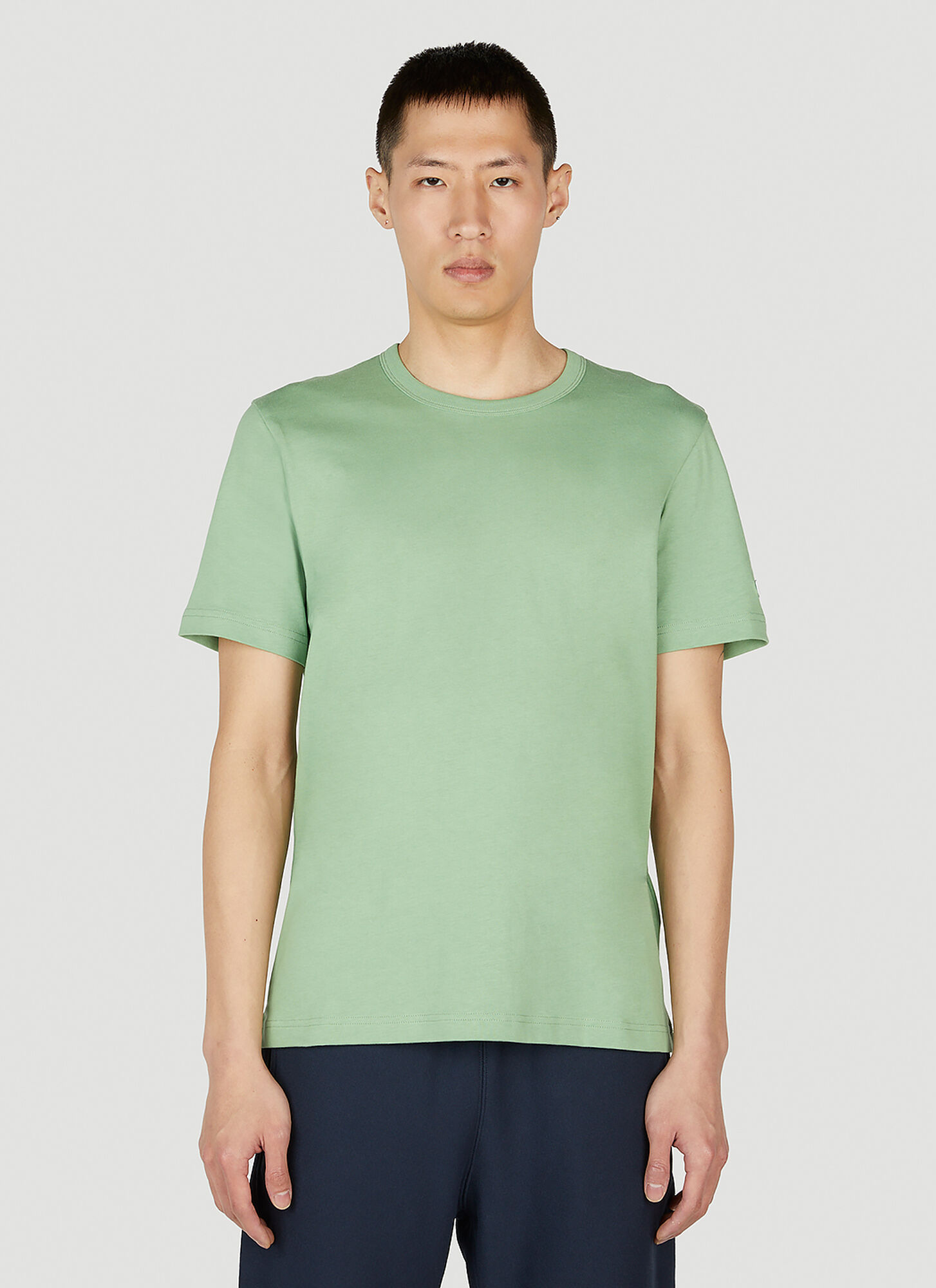 Champion Logo Embroidered T-Shirt - Man T-Shirts Green S