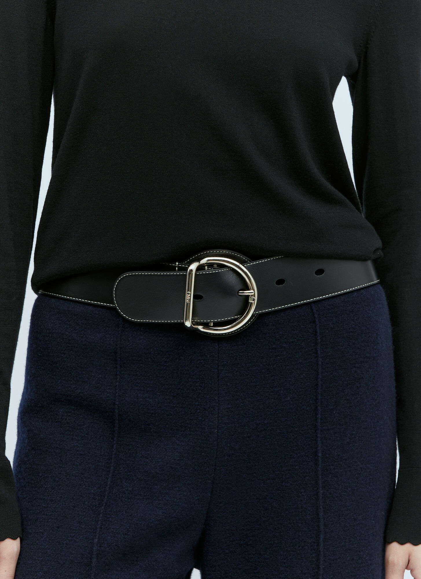  Chloé Chloé Tim Belt - Frau Gürtel Black M 