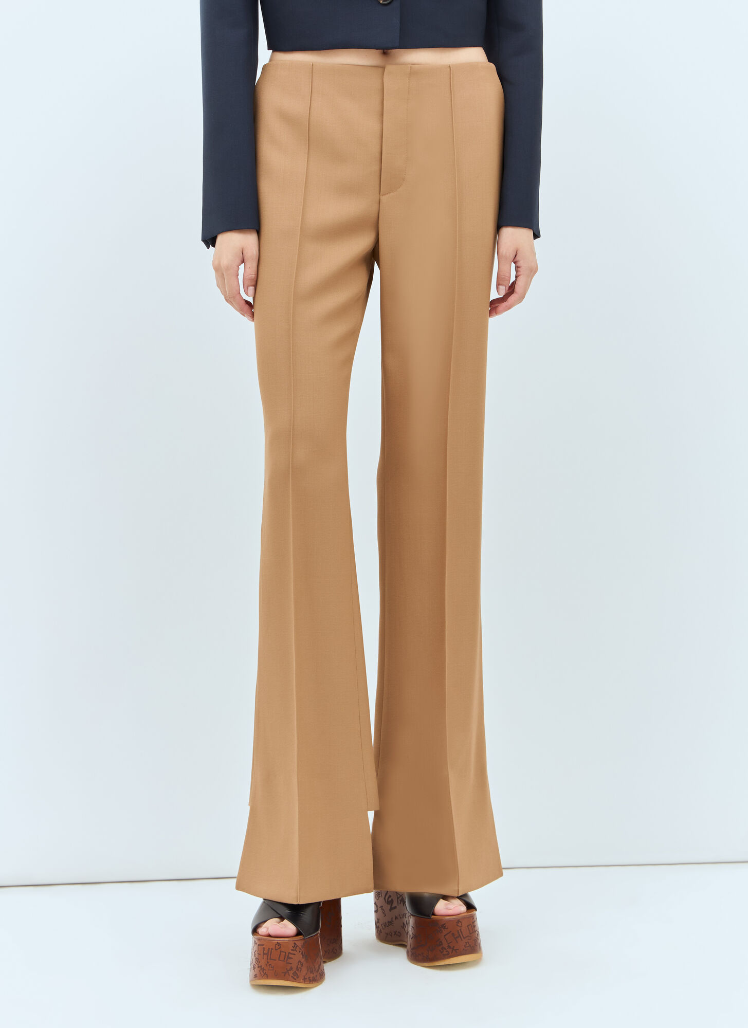 CHLOÉ BOKEN-HEEL SLIM PANTS