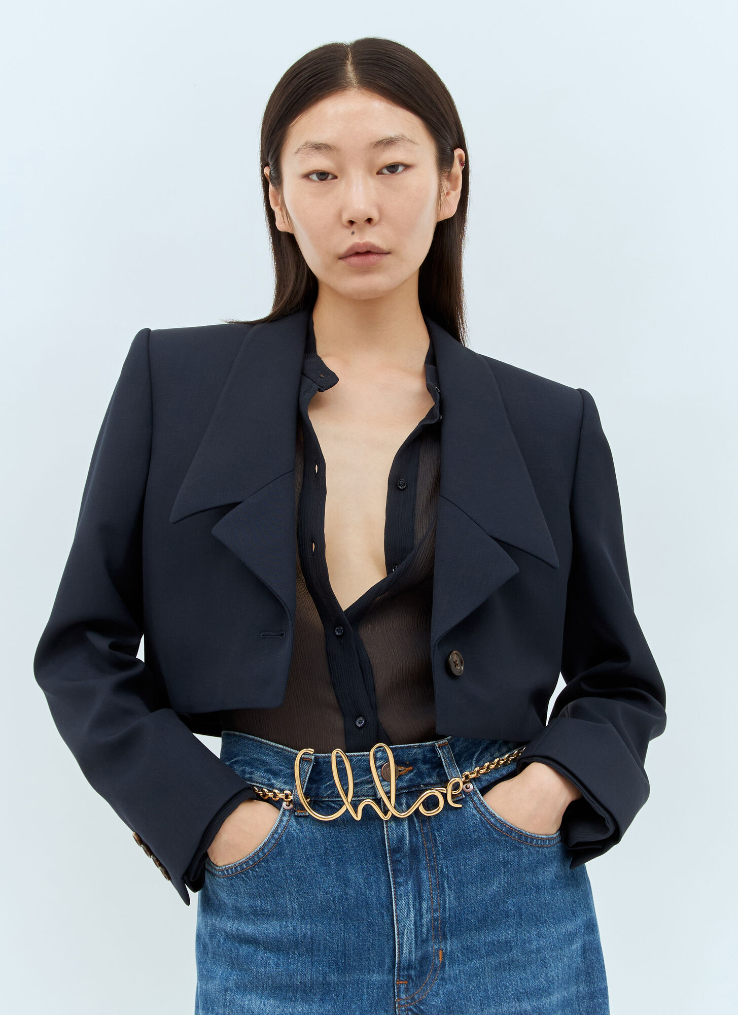  Chloé Chloé Iconic Small Belt - Frau Gürtel Gold One Size 