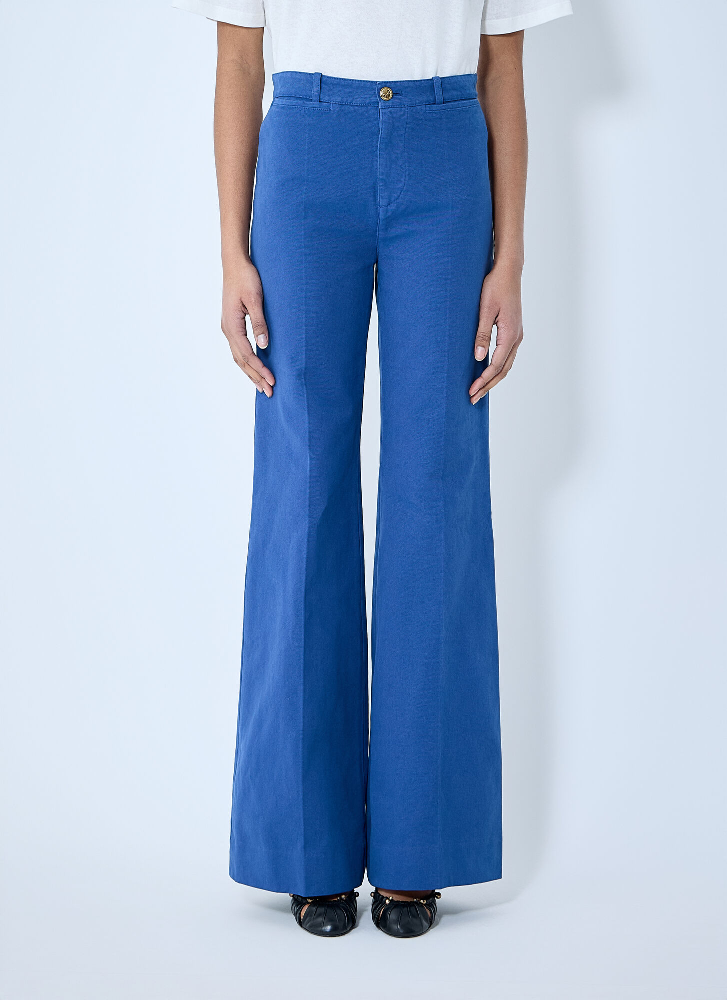 Chloé Flared Tailored Pants In Blue