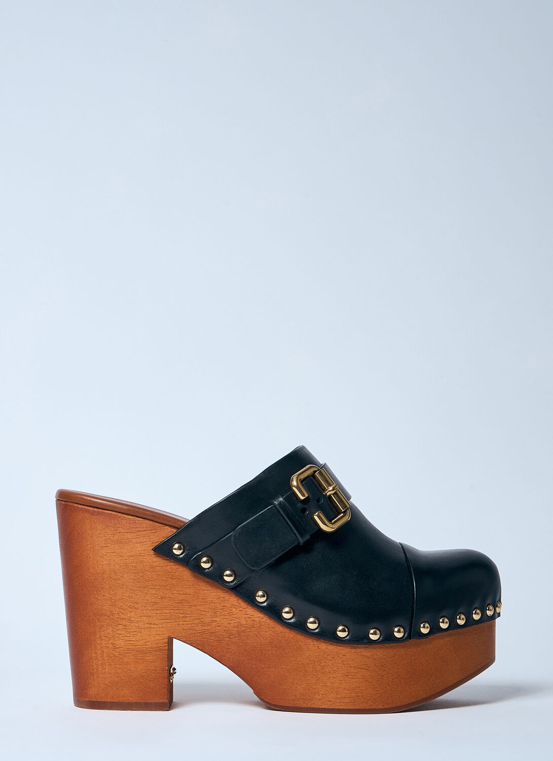 Chloé Jeannete Wedge Clogs In Black