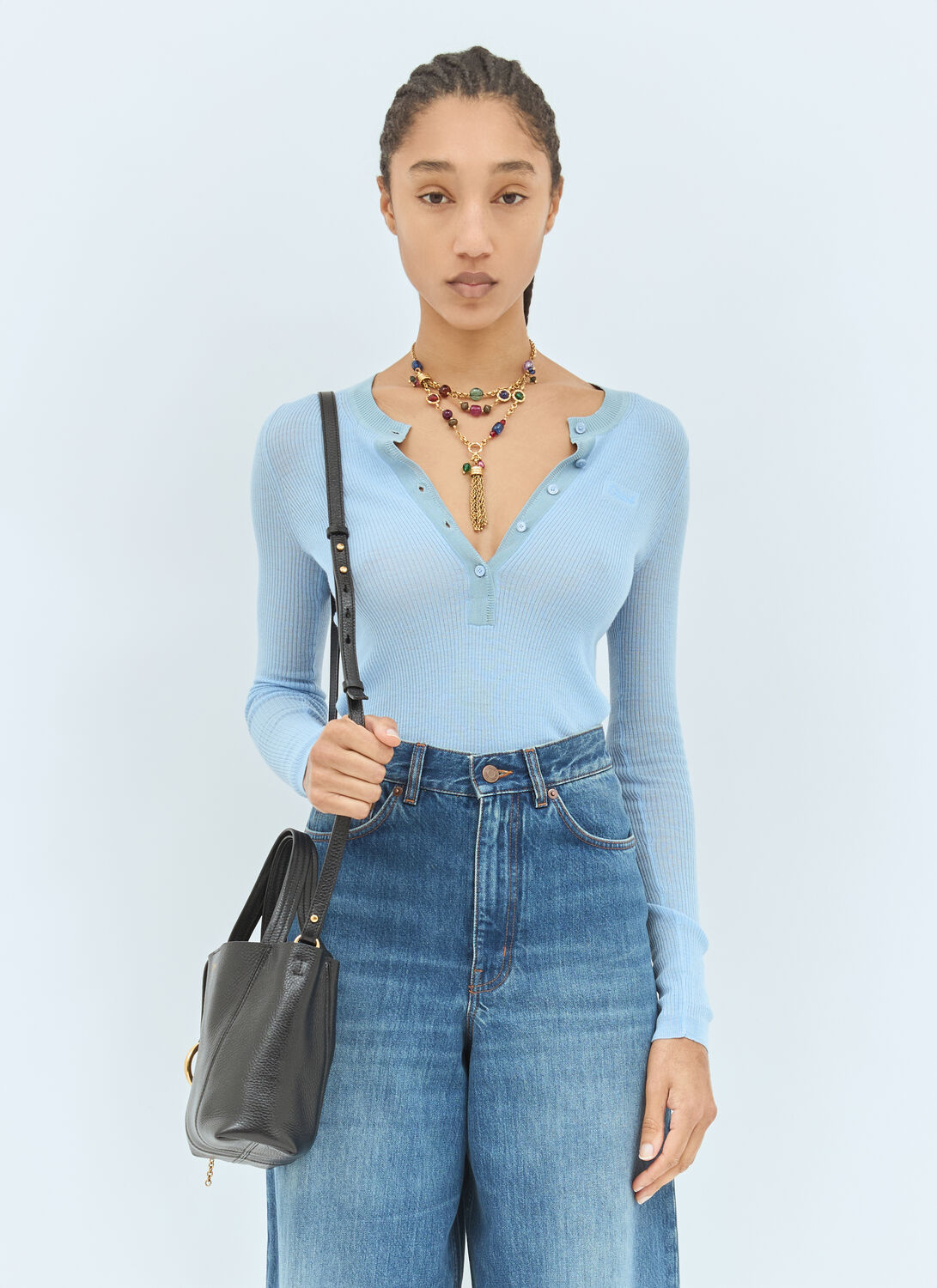 Chloé Small Spin Tote Bag In Black