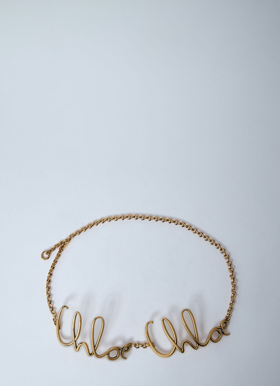 Chloé Women Logo Motif Iconic Belt In Gold