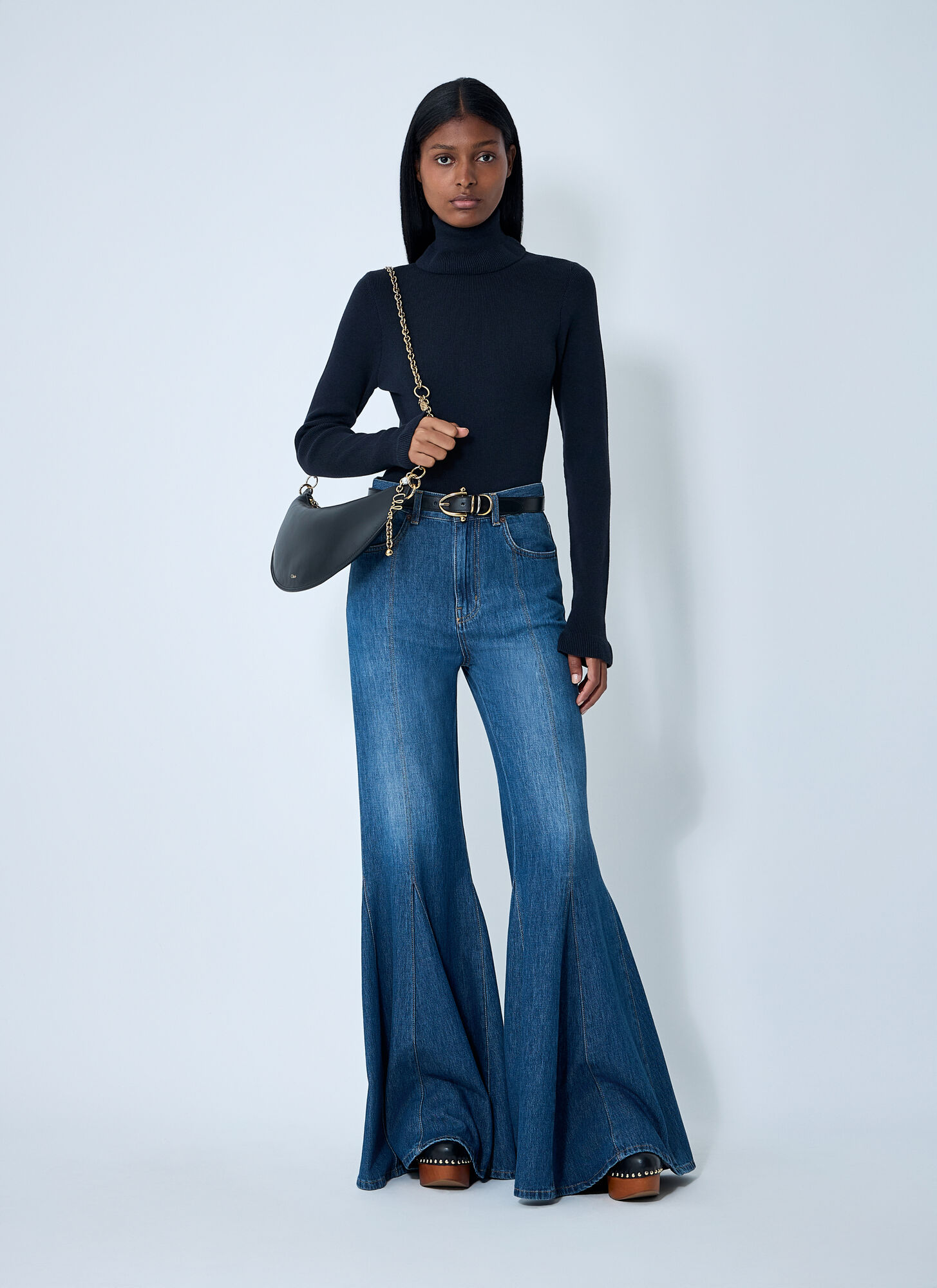  Chloé Chloé Wool-blend Sweater - Frau Tops Navy Xs 