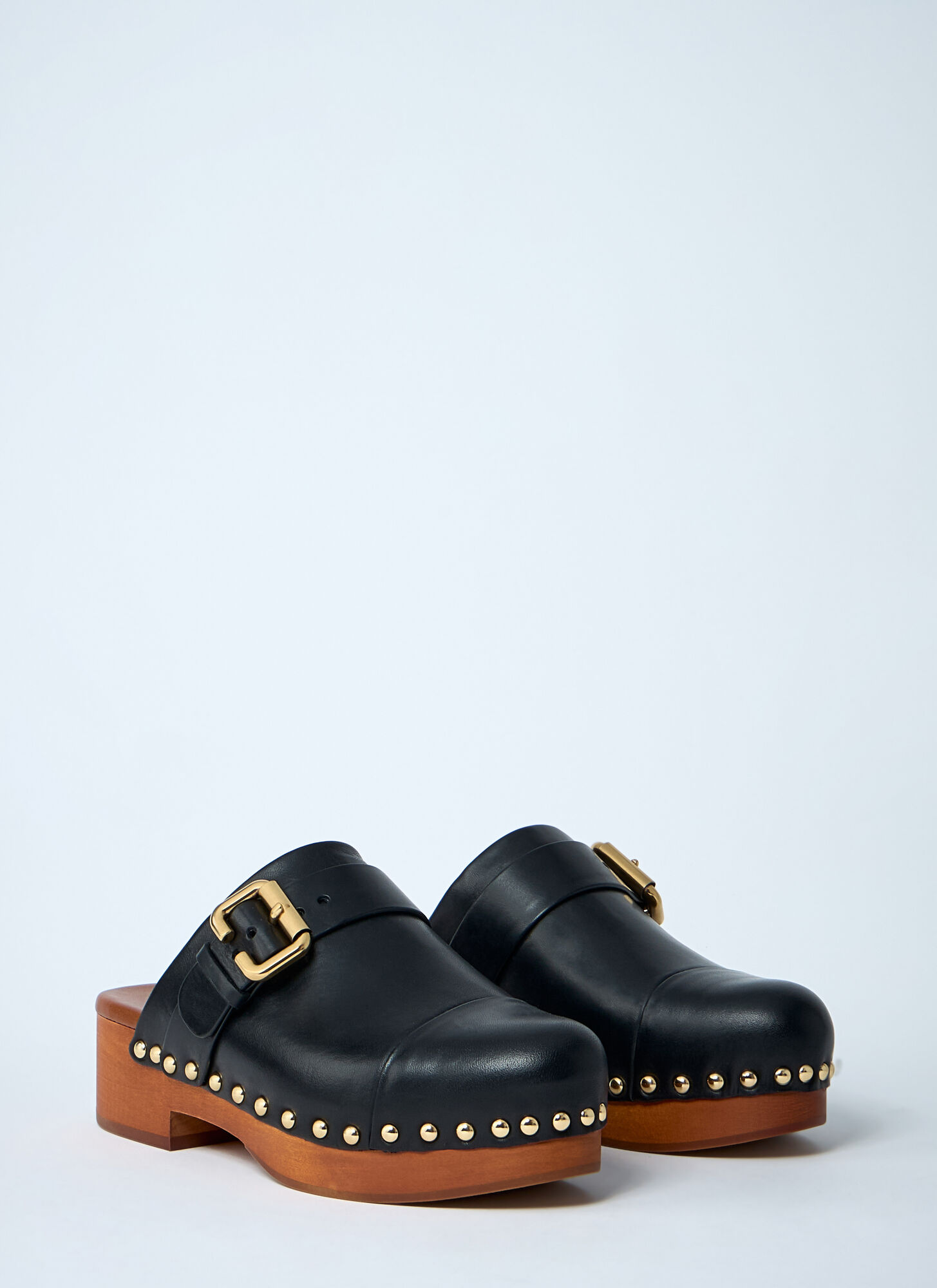  Chloé Chloé Jeanette Wedge Clog - Frau Slip Ons Black Eu - 36 