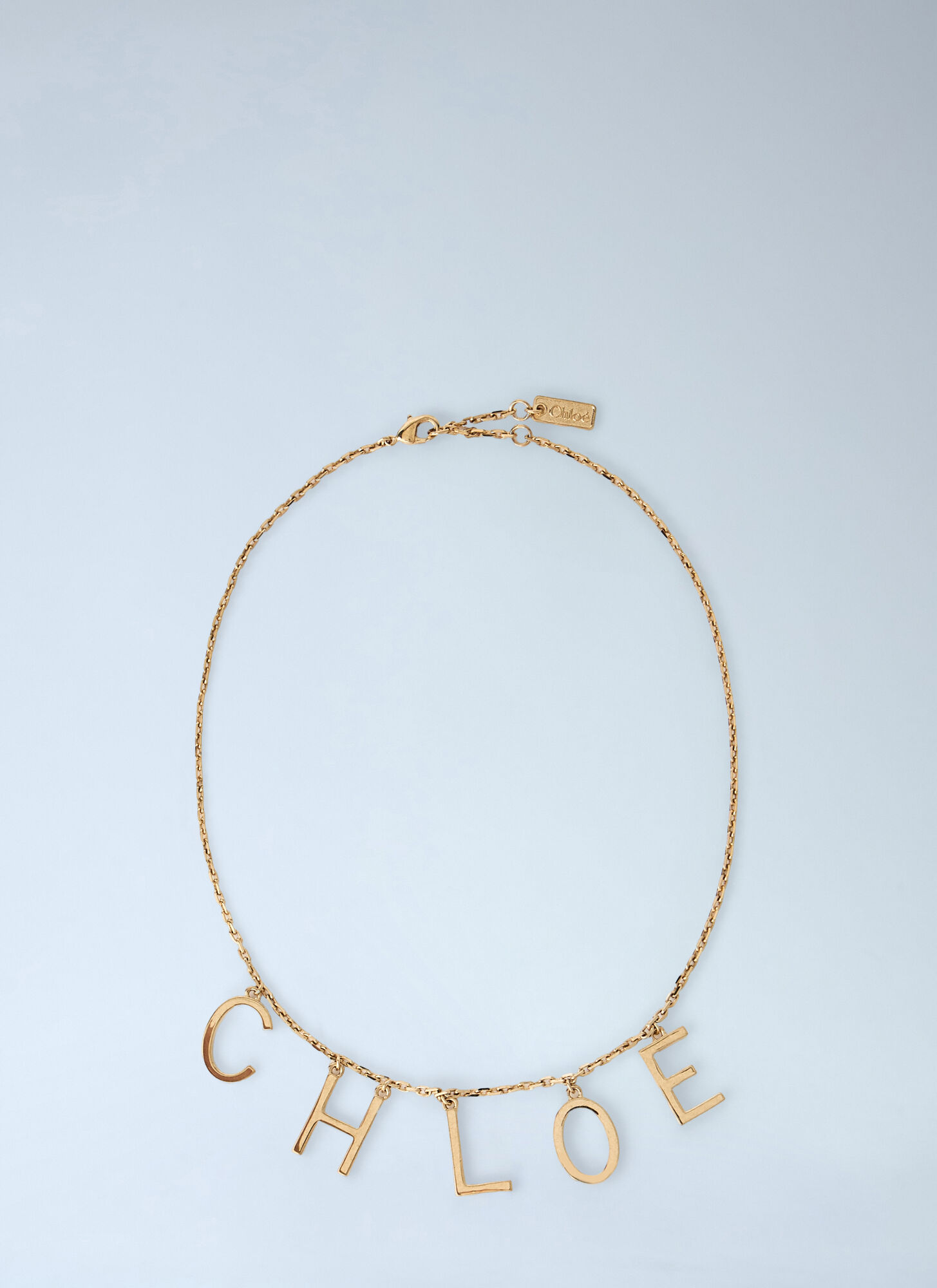 Chloé Women Logo Motif Necklace In Gold