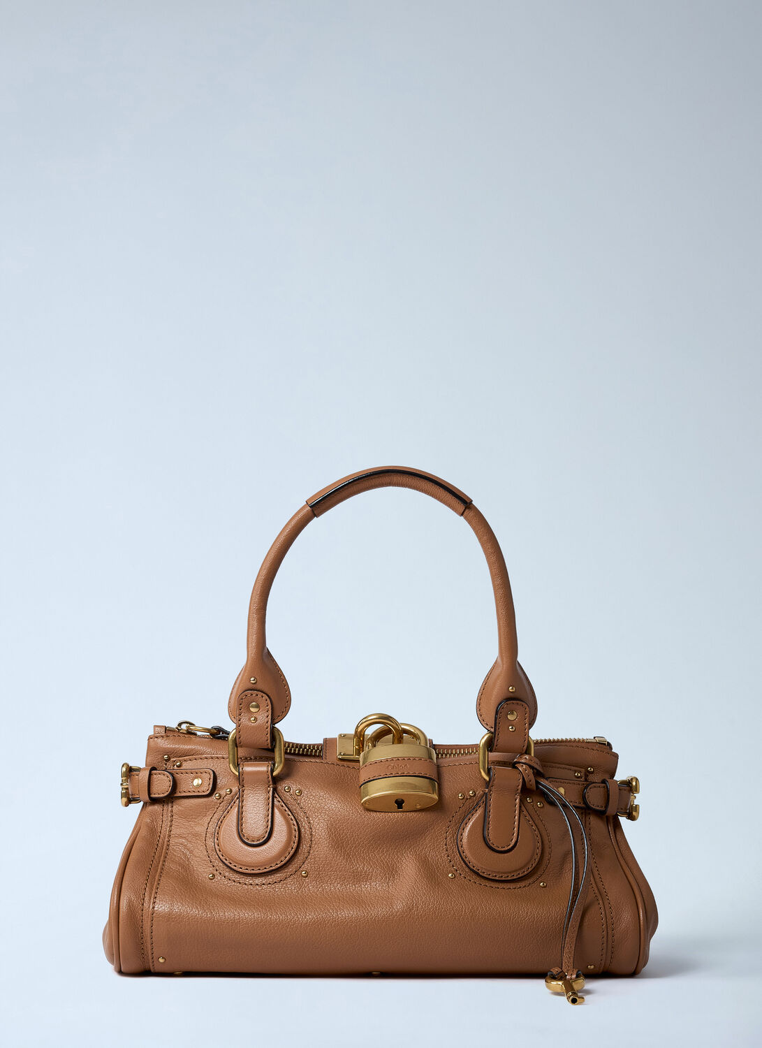 Chloé Chloe Camel Leather Paddington Shoulder Bag In Brown