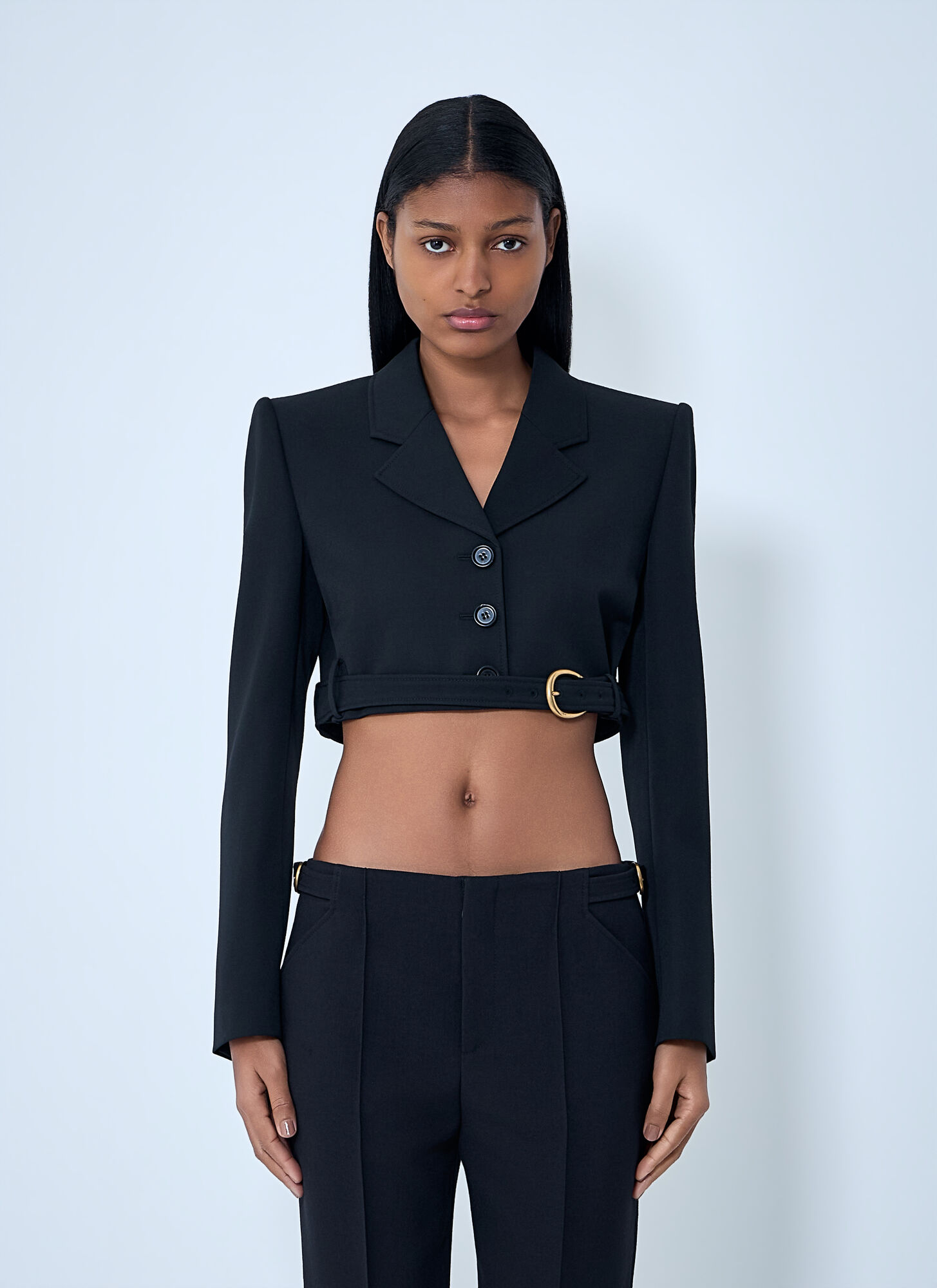 Chloe Women's Cropped Blazer - Black - Size 10 (38) - Image 2
