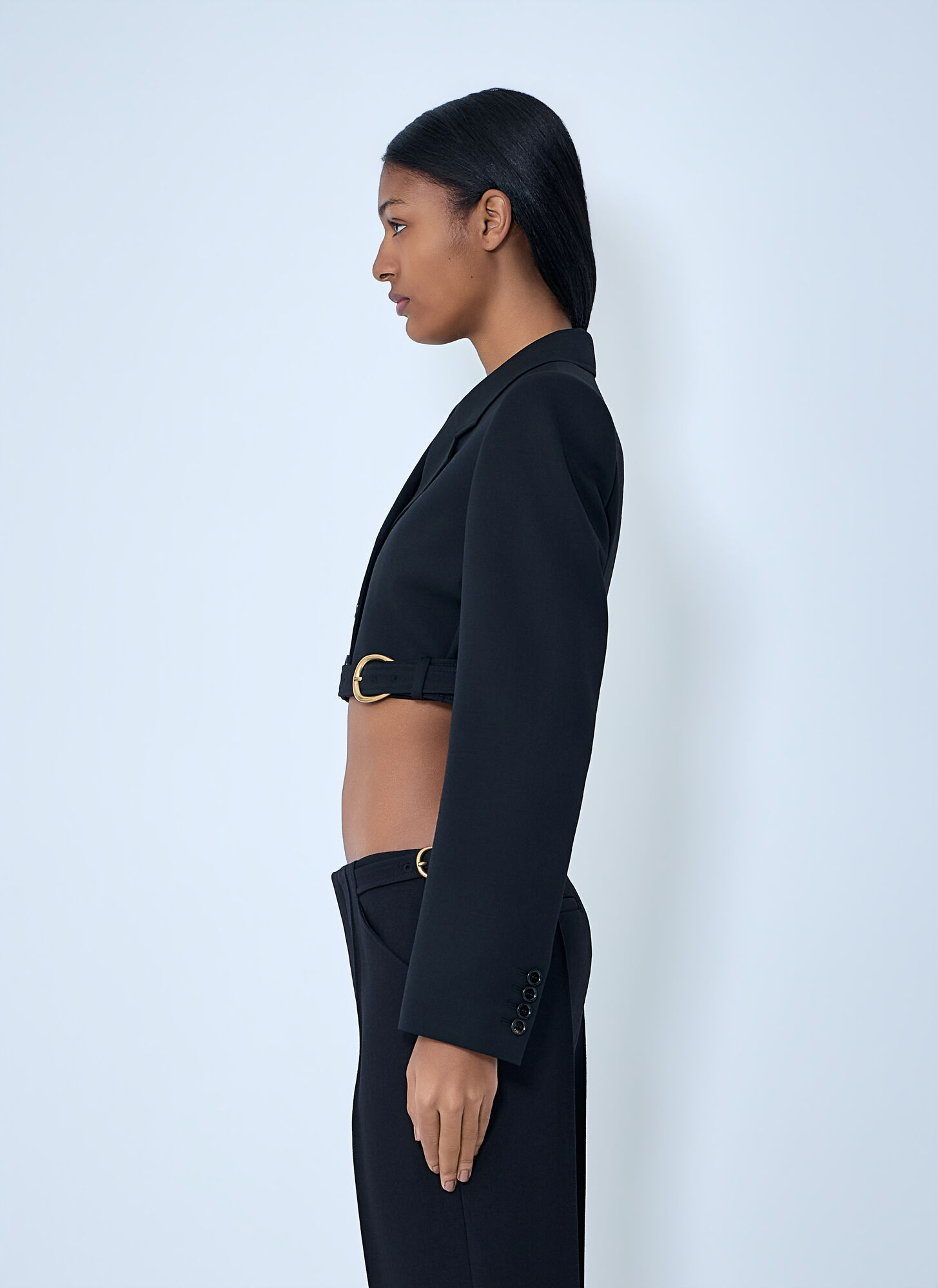  Chloé Chloé Cropped Wool Blazer - Frau Blazers Black Fr - 38 