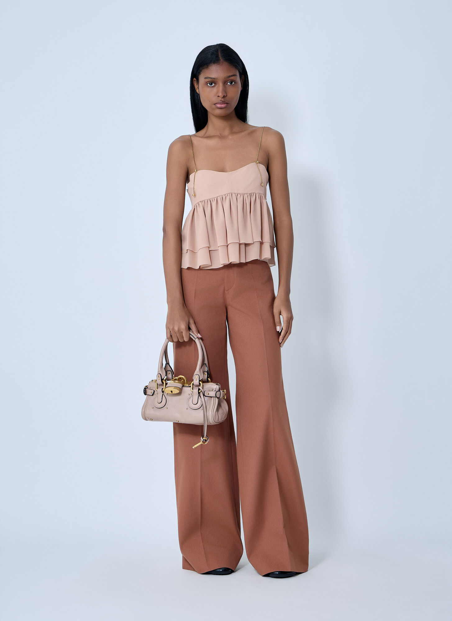 Chloé Chloé Sleeveless Ruffle Top - Frau Tops Pink Fr - 36 