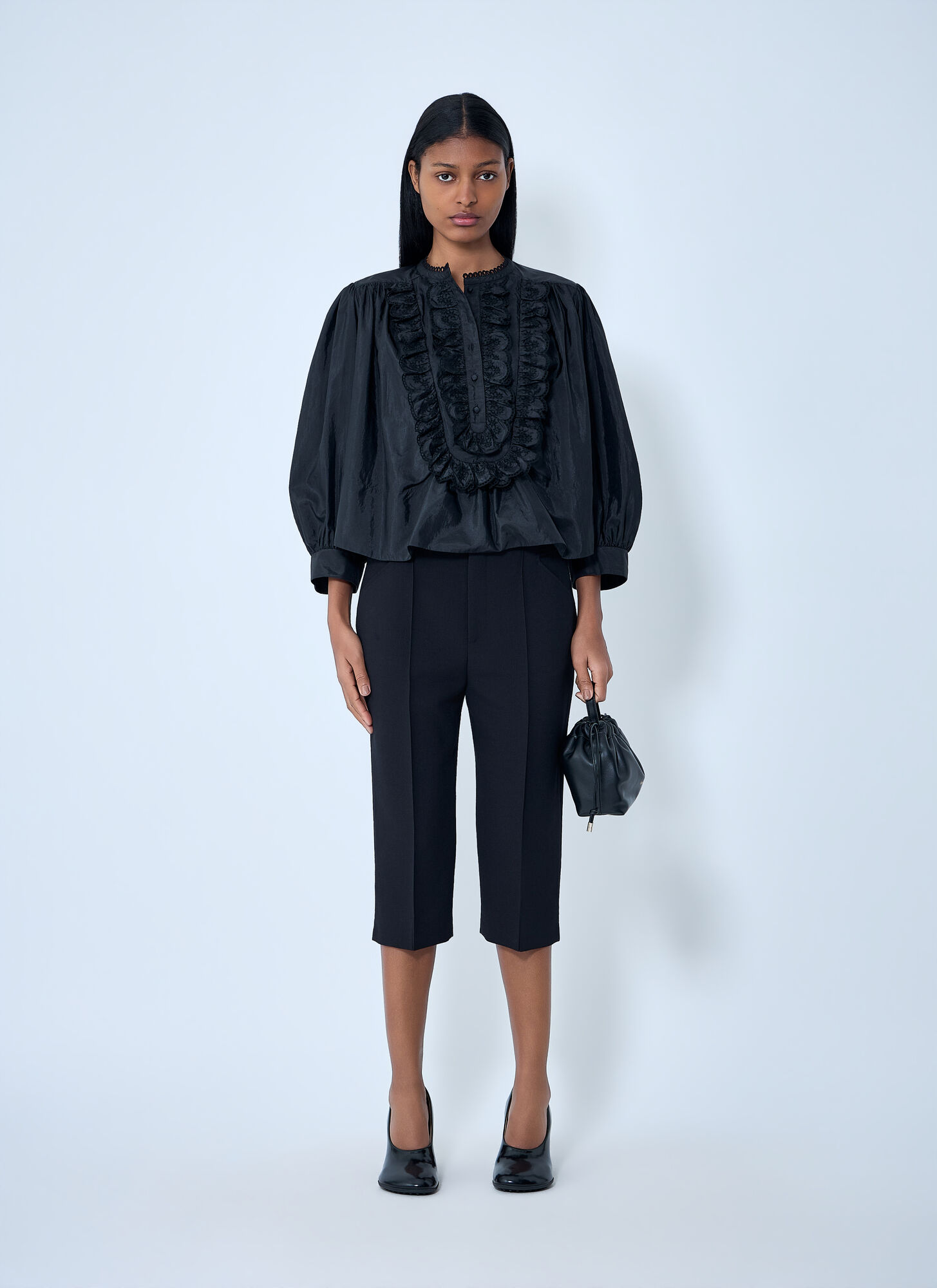  Chloé Chloé Ruffled Detail Blouse - Frau Hemden Black Fr - 40 