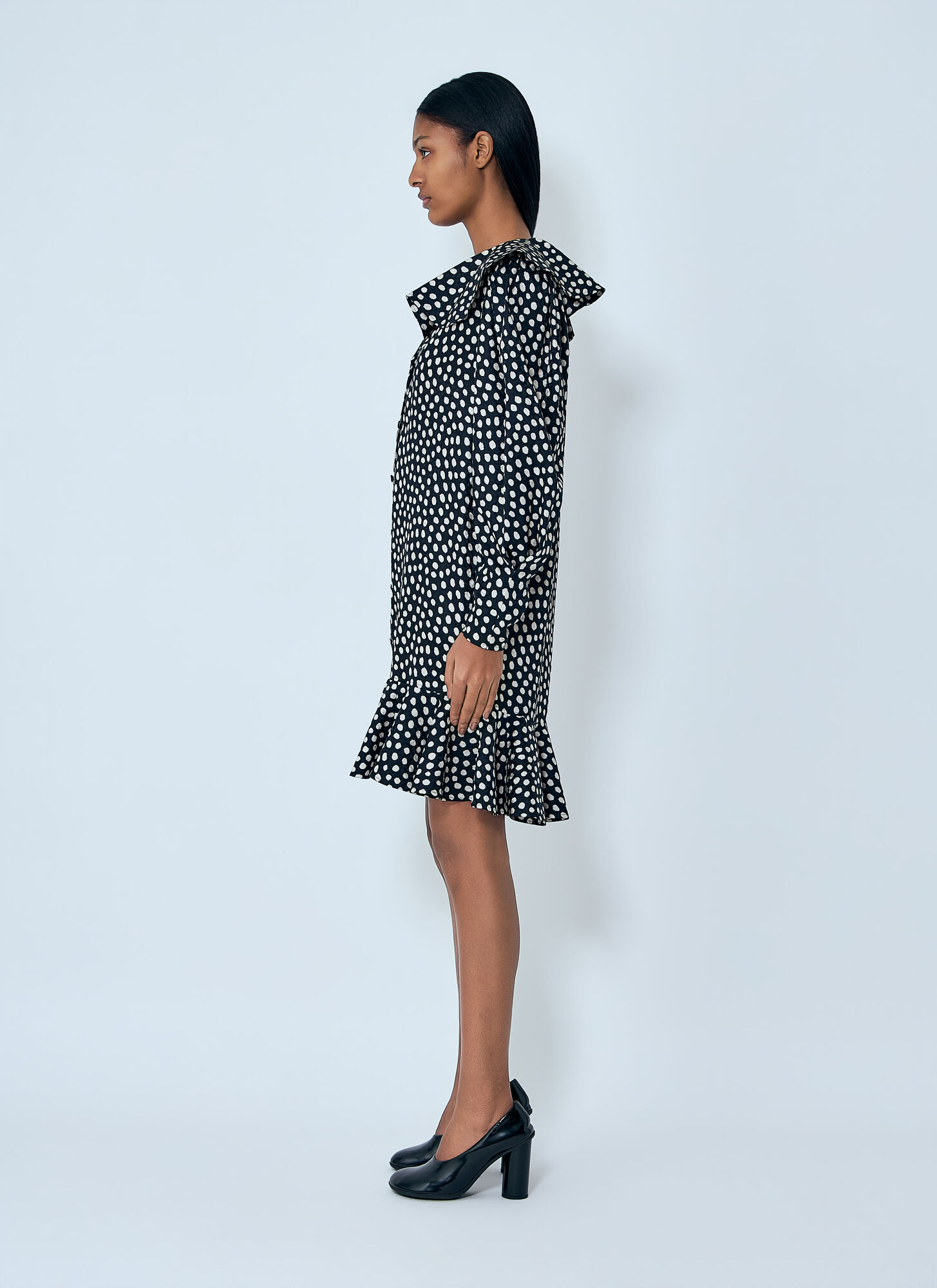  Chloé Chloé Polka-dot Mini Dress - Frau Kleider Black Fr - 38 