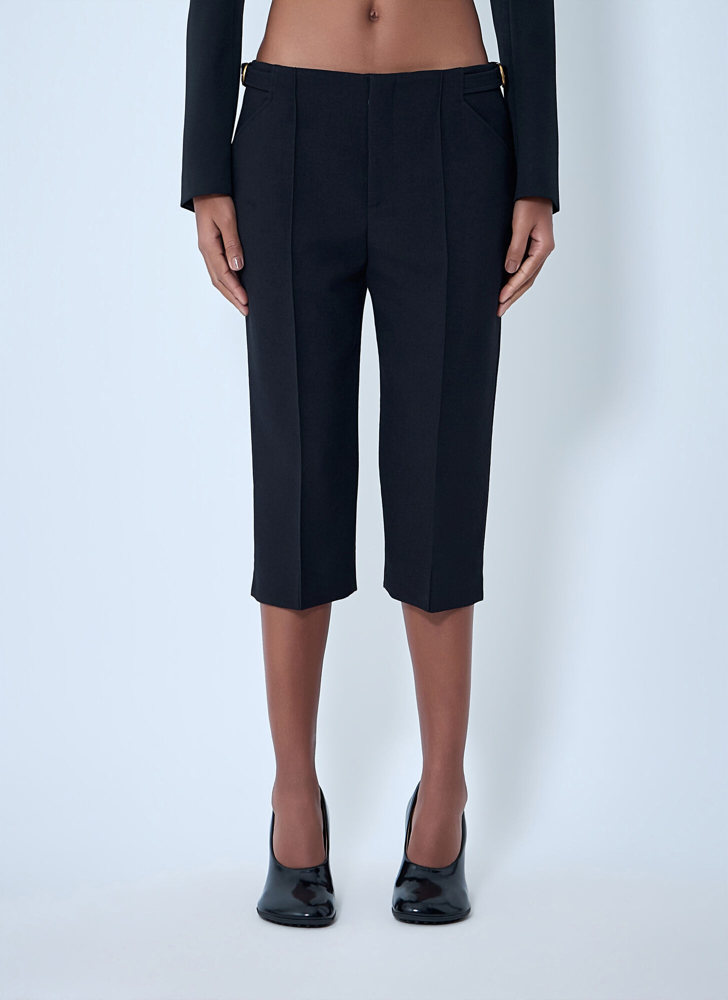 Chloé Cropped Tailored Pants - Woman Pants Black Fr - 38