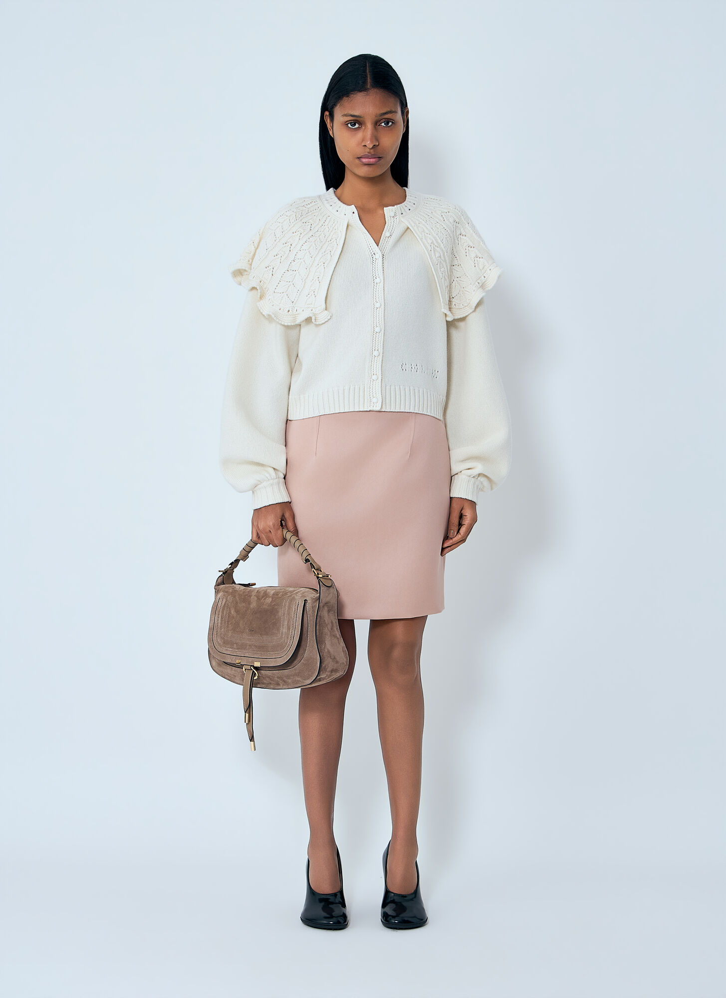  Chloé Chloé Wool-and-cashmere-blend Cardigan - Frau Strick White M 