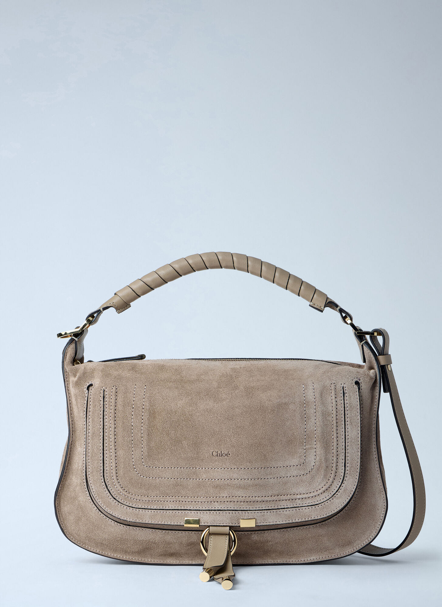 Chloé Beige Marcie单肩包 - Female 单肩包 One Size