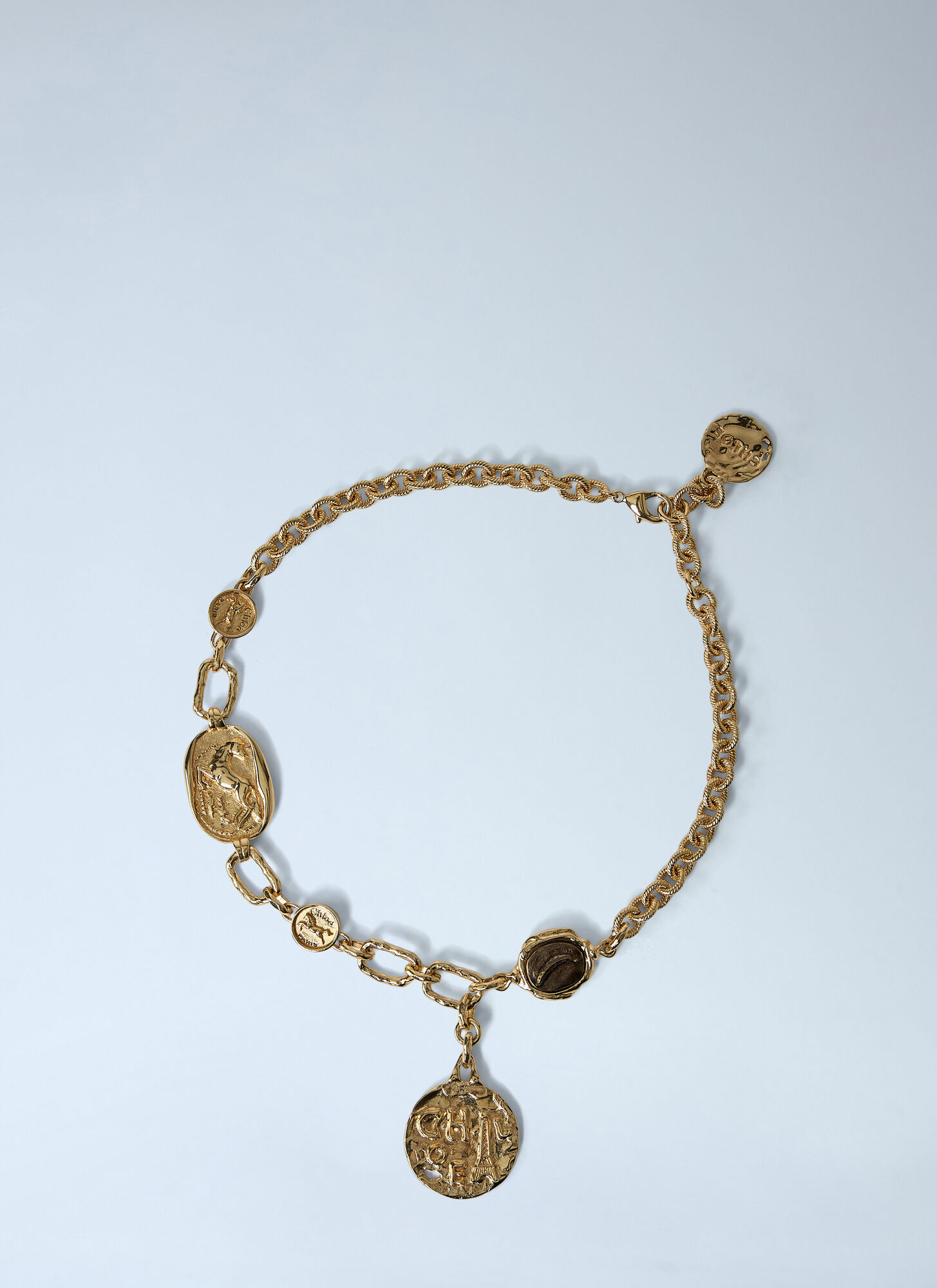 Chloé Donna Oro - Medals Choker Necklace, Size: One Size