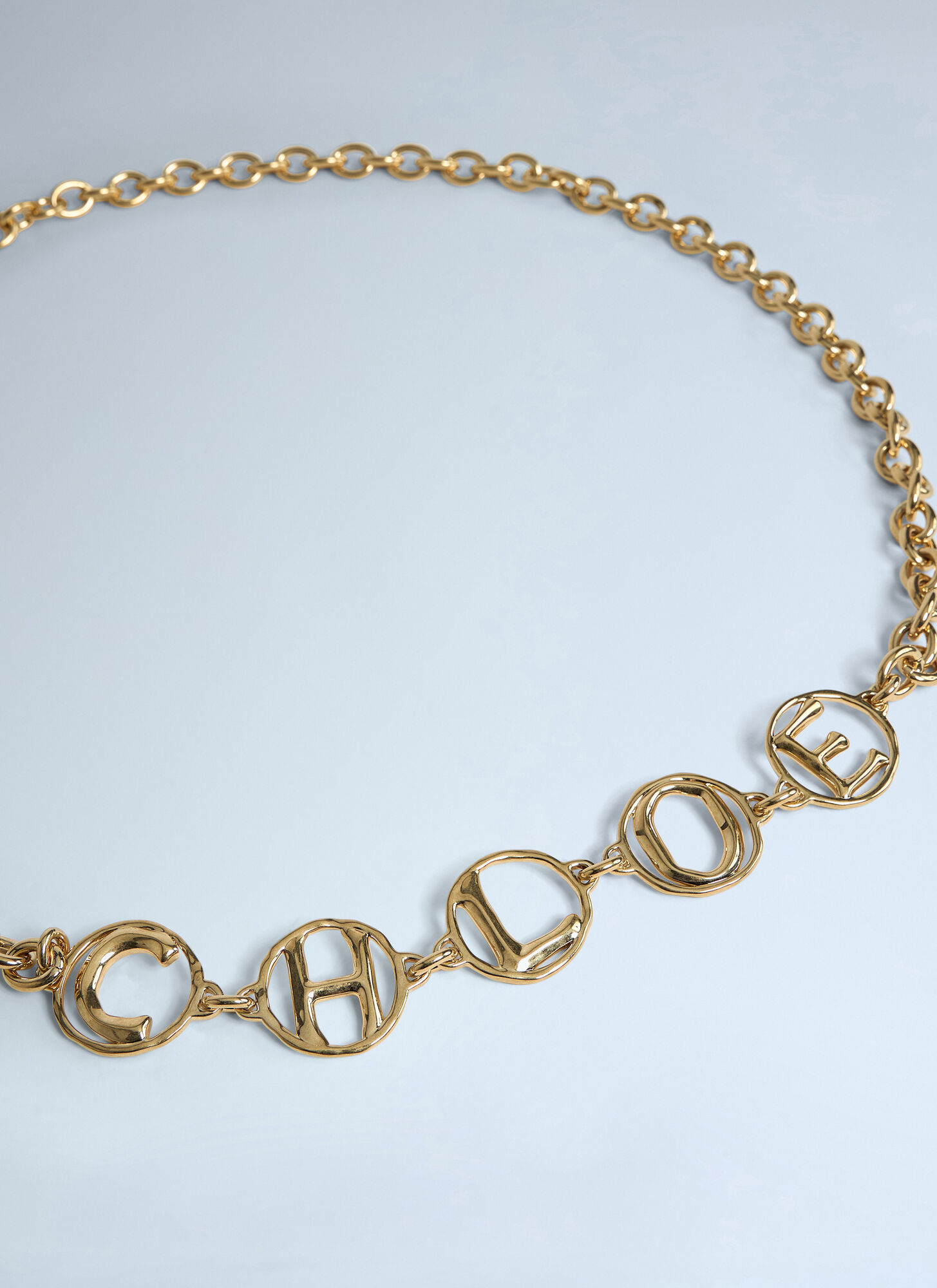  Chloé Chloé Script Jewelry Belt - Frau Gürtel Gold One Size 