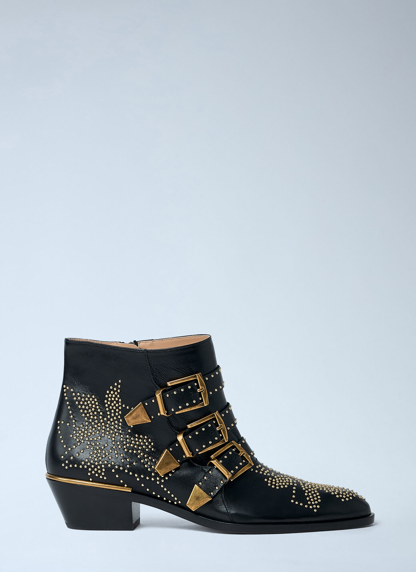 Chloé , Cowboy & Biker Boots, Female, Black, 4 Uk, Susanna Studded Ankle Boots - Image 6