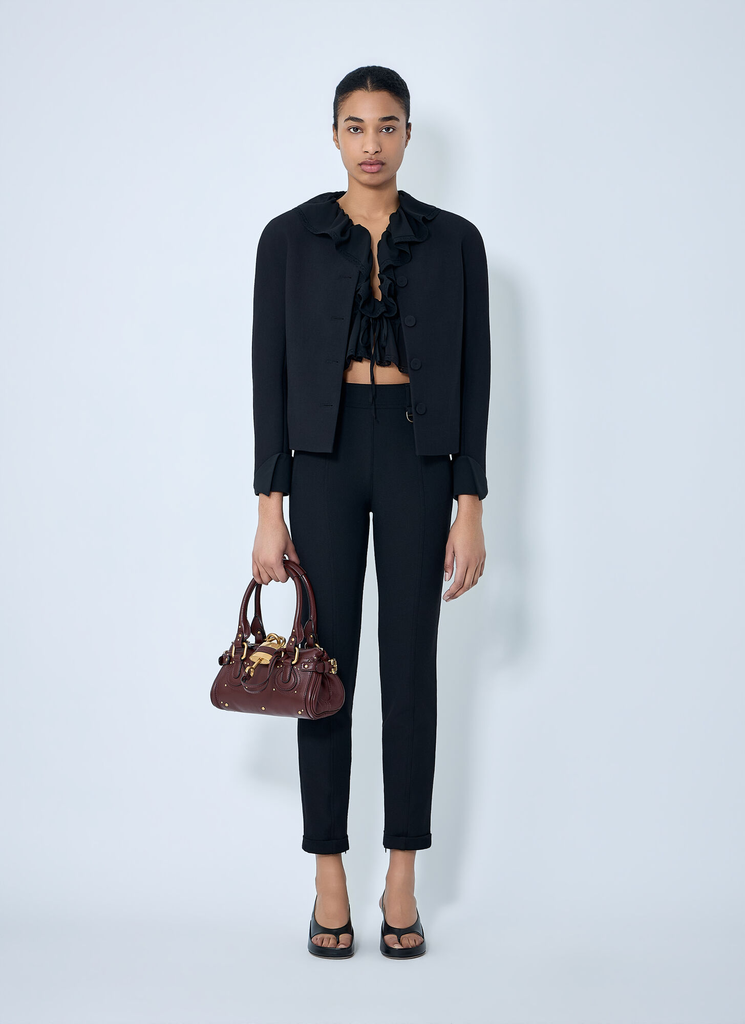  Chloé Chloé Collarless Fitted Jacket - Frau Jacken Black Fr - 36 