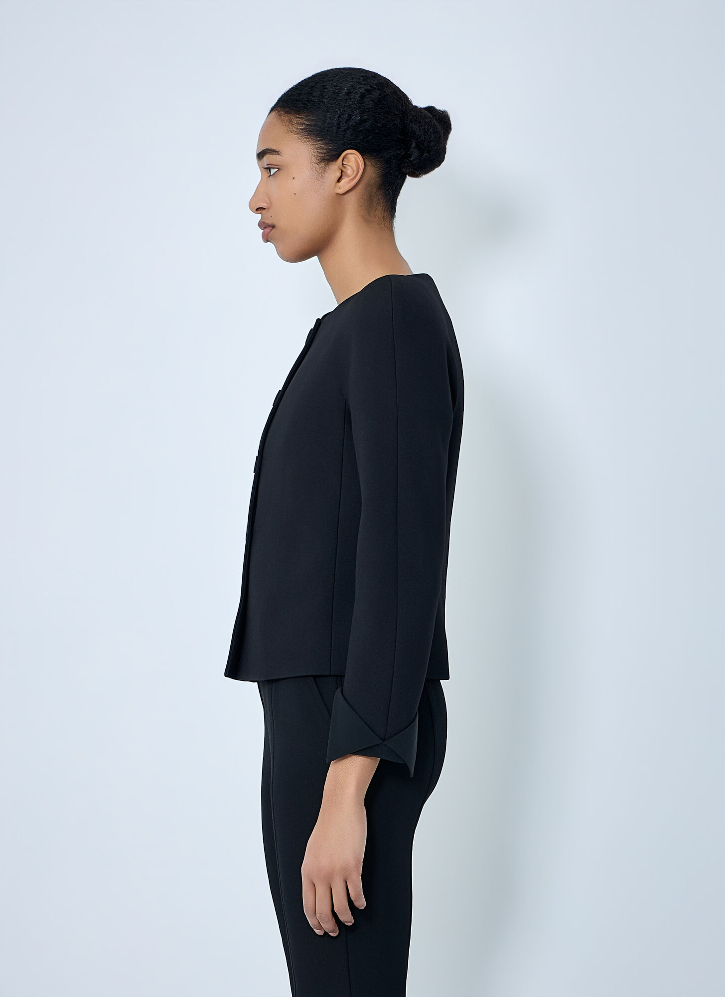  Chloé Chloé Collarless Fitted Jacket - Frau Jacken Black Fr - 36 